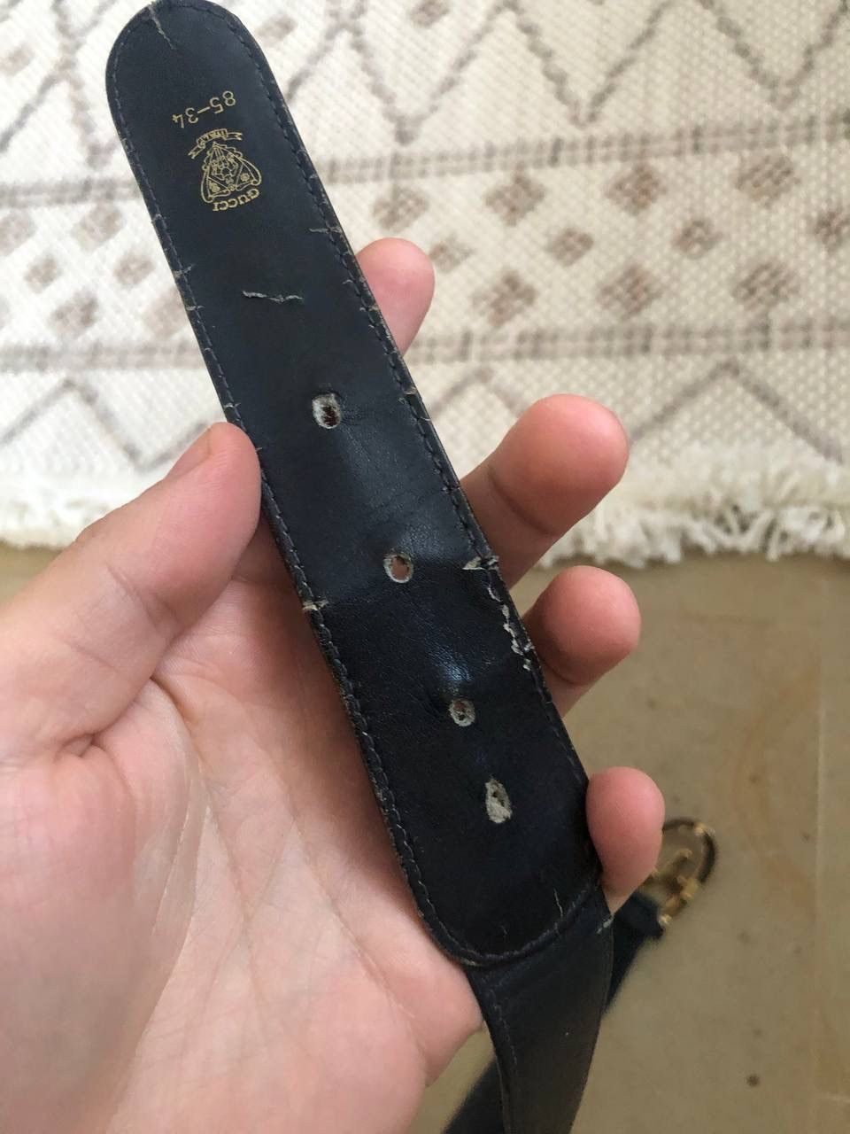 Designer × Gucci × Vintage VINTAGE 80-90s GUCCI MONOGRAM BELT Size ONE SIZE - 11 Thumbnail