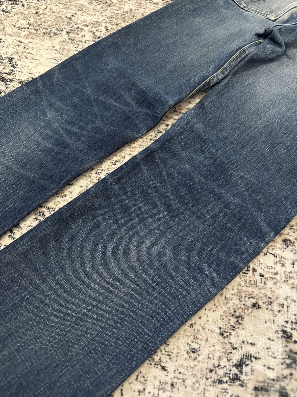 Japanese Brand Blue Blue Japan Indigo Wash Selvedge Redline Jeans Size US 28 / EU 44 - 14 Thumbnail