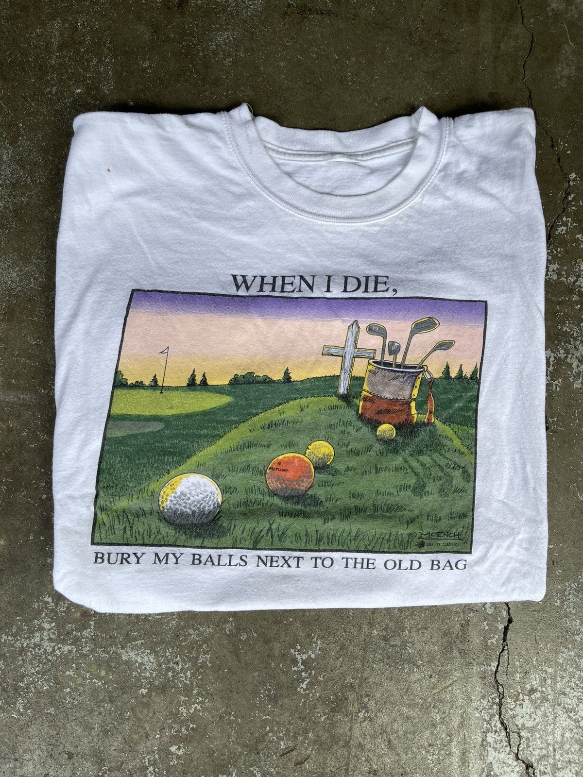 Vintage Vintage 90s Golf Cartoon Shirt Size US XL / EU 56 / 4 - 1 Thumbnail
