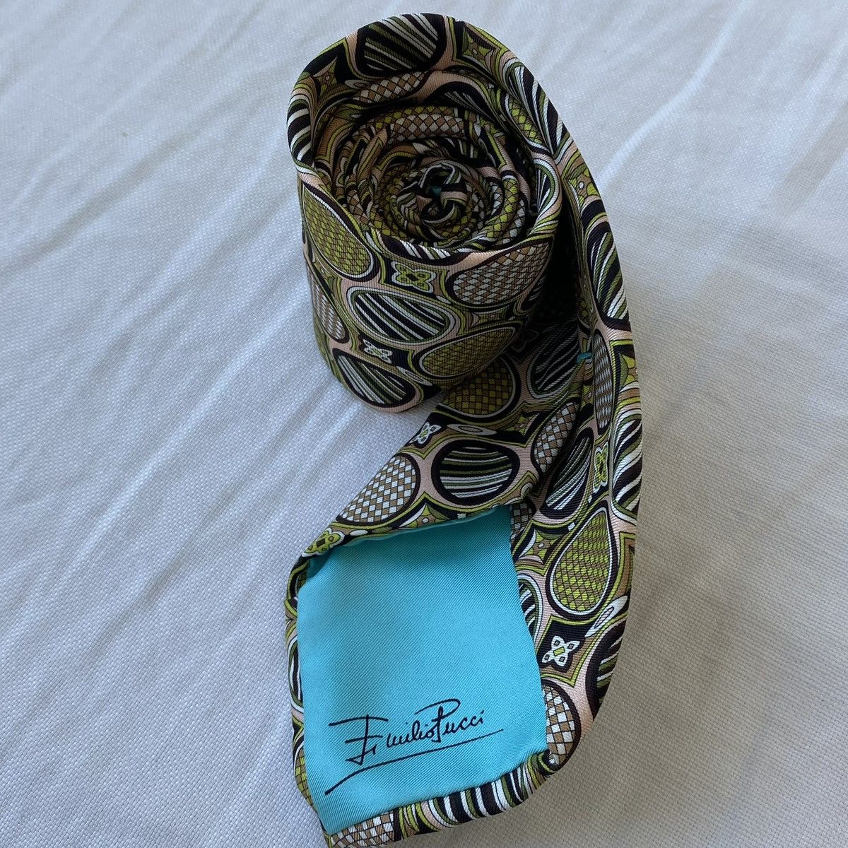 Vintage Emilio Pucci silk tie Size ONE SIZE - 6 Thumbnail
