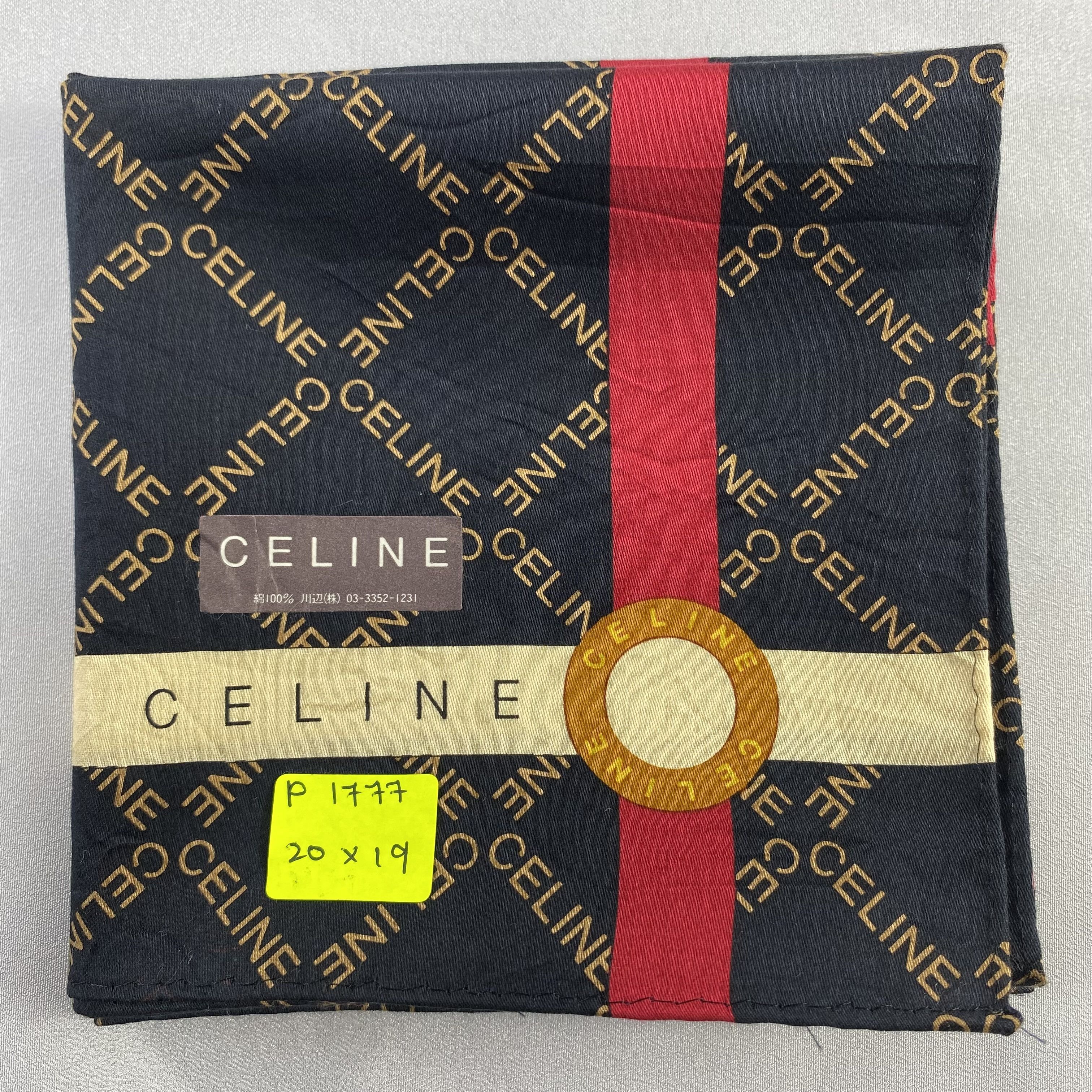 Celine × Vintage Celine Bandana/ Handkerchief / Neckerchief-P1777 Size ONE SIZE - 5 Thumbnail