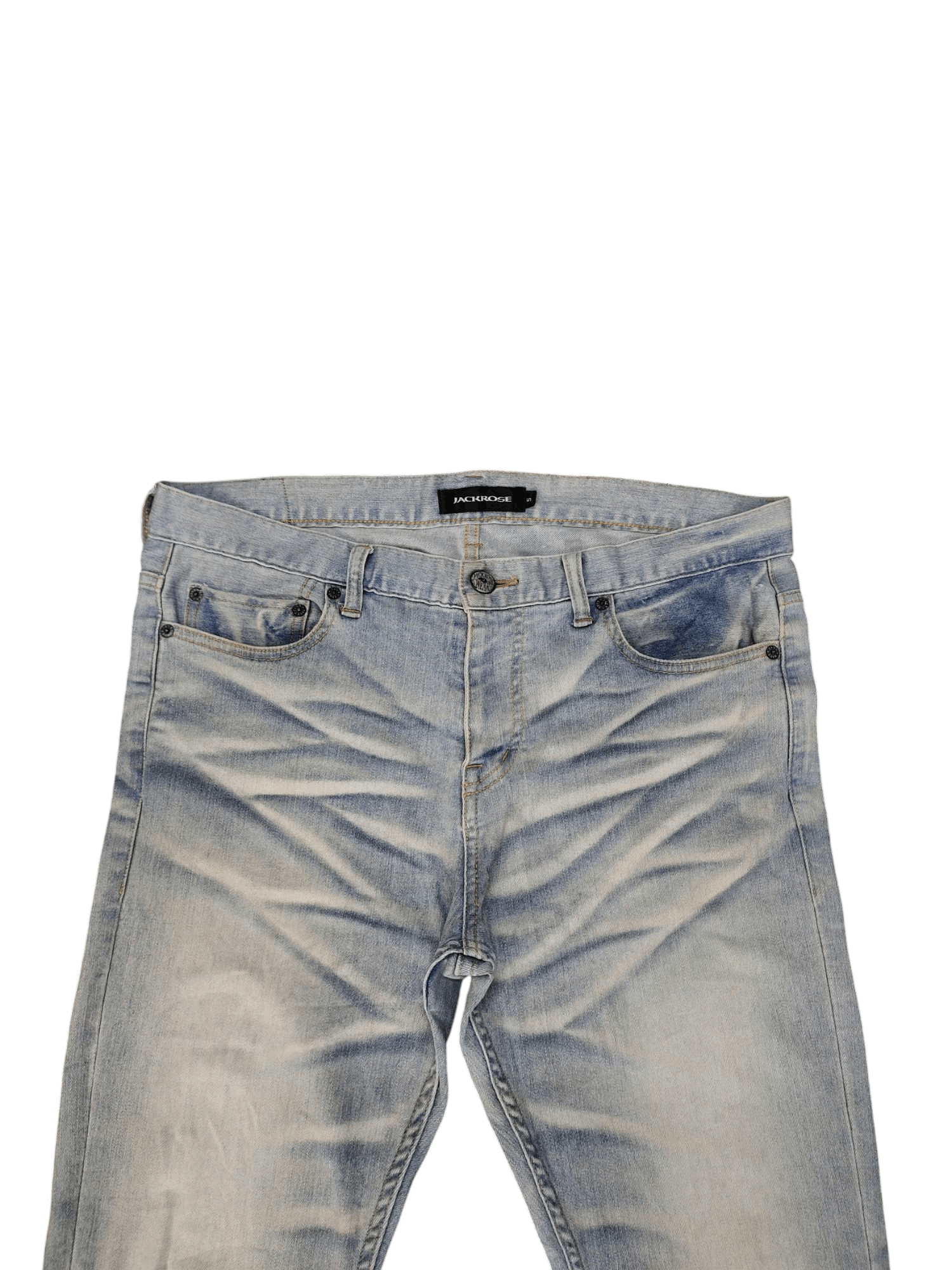 GOSTAR DE FUGA Flare Jeans Jackrose Japan Clawmark Faded Denim Bootcut Y2k Size US 34 / EU 50 - 4 Thumbnail