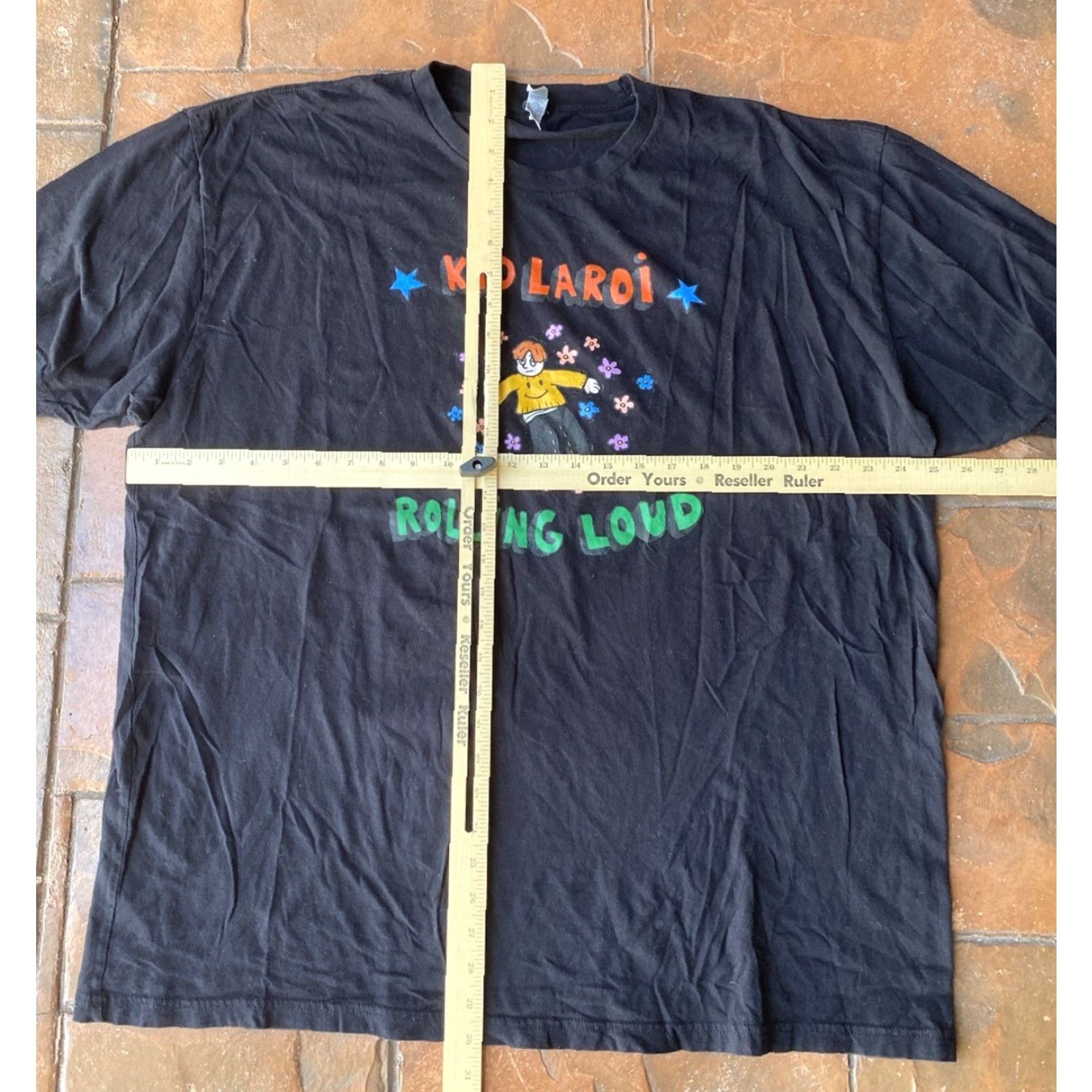 Delta Kid Laroi X Rolling Loud Tour Graphic T-Shirt Men 3XL Black Streetwear Size US XXL / EU 58 / 5 - 4 Thumbnail
