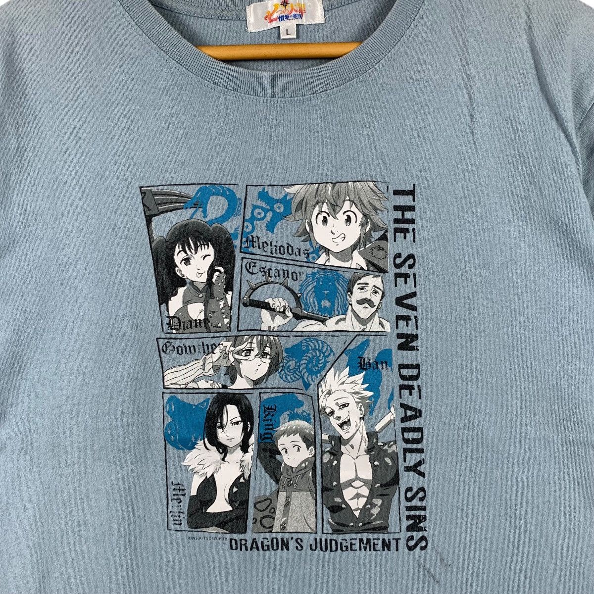 Japanese Brand × Vintage The Seven Deadly Sins Japanese Action Anime MangaBig T-Shirt Size US L / EU 52-54 / 3 - 4 Thumbnail