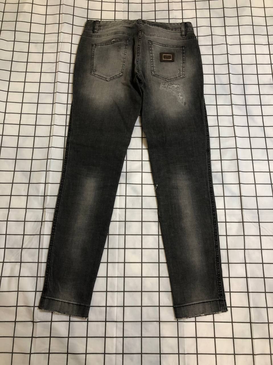 Dolce & Gabbana Dolce & Gabbana Grey Washed And Distressed Denim Size 28" / US 6 / IT 42 - 17 Thumbnail