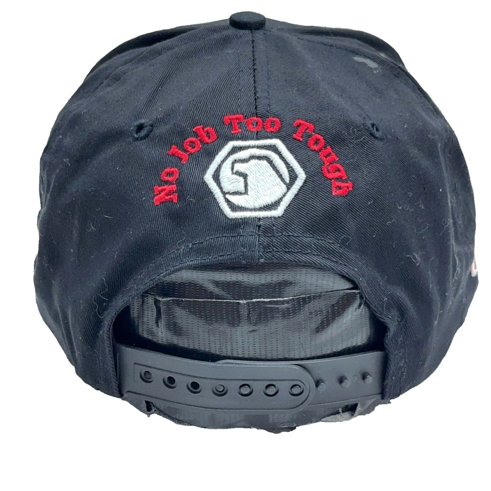 Logo 7 VINTAGE Matco Tools Hat Cap Snapback Black Red Big Logo 90s Y2K Racing Adult Cap HAT Mens Black 90s Logo Vintage Accessories Size ONE SIZE - 3 Thumbnail