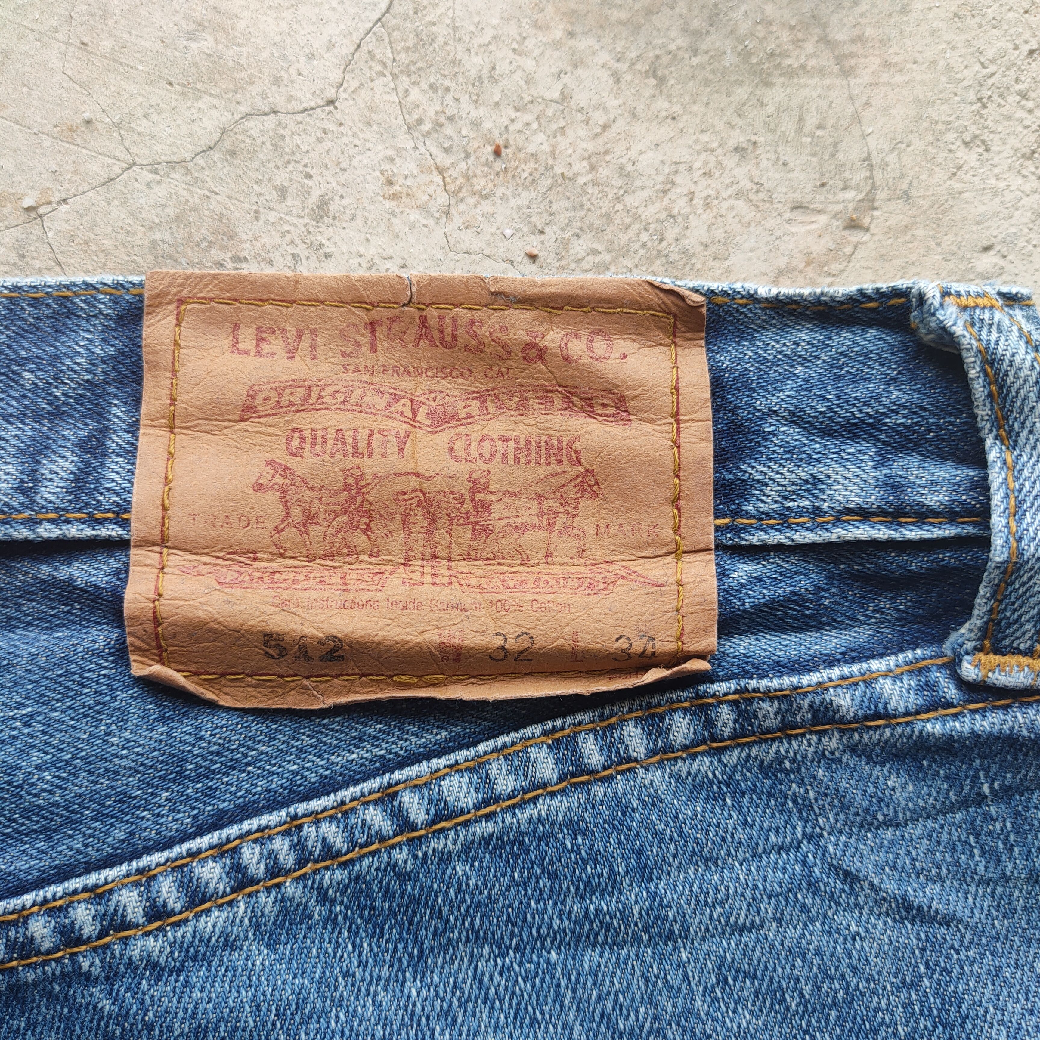 Levi's Vintage Clothing W32 VINTAGE LEVI'S 512 FADED DISTRESSED JEAN DENIM PANTS Size US 32 / EU 48 - 13 Thumbnail