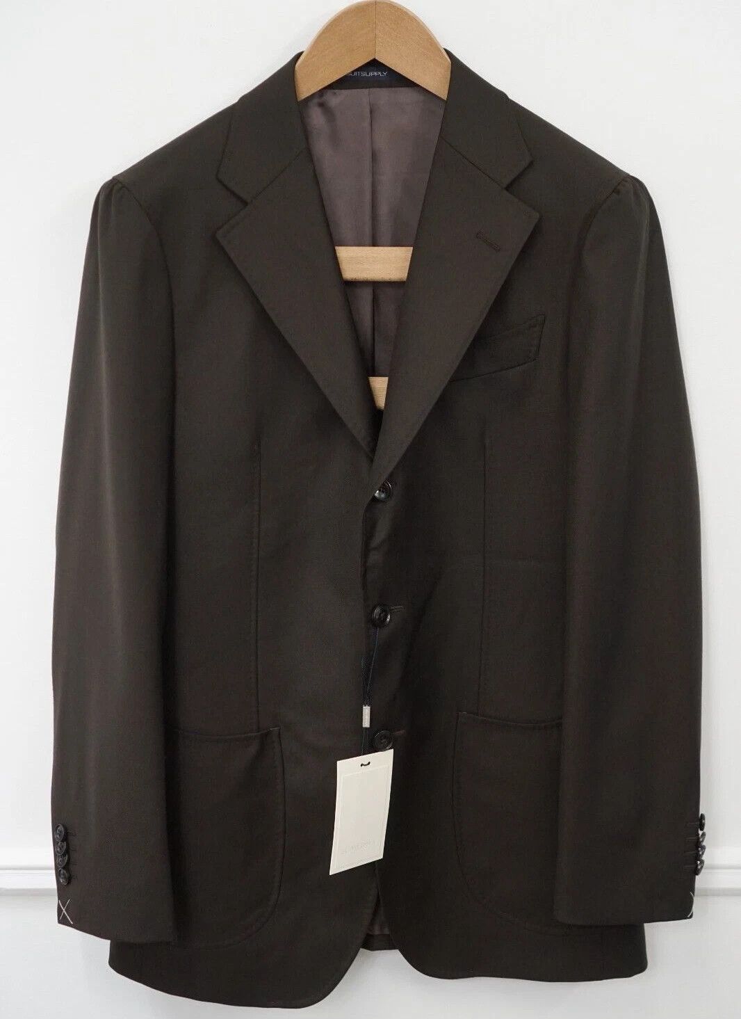 Suitsupply Men Suitsupply Blazer Havana Tulip Brown Wool S110 UK/US44S Size 44S - 1 Thumbnail