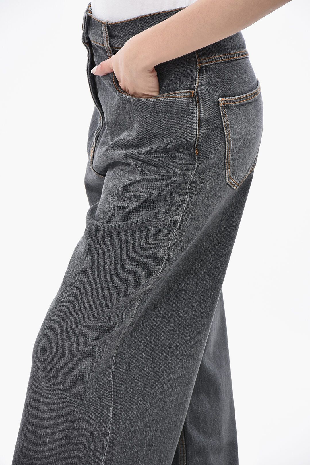 Etro og1mm0426 Straight Leg Jeans in Grey Size 26" / US 2 / IT 38 - 3 Thumbnail
