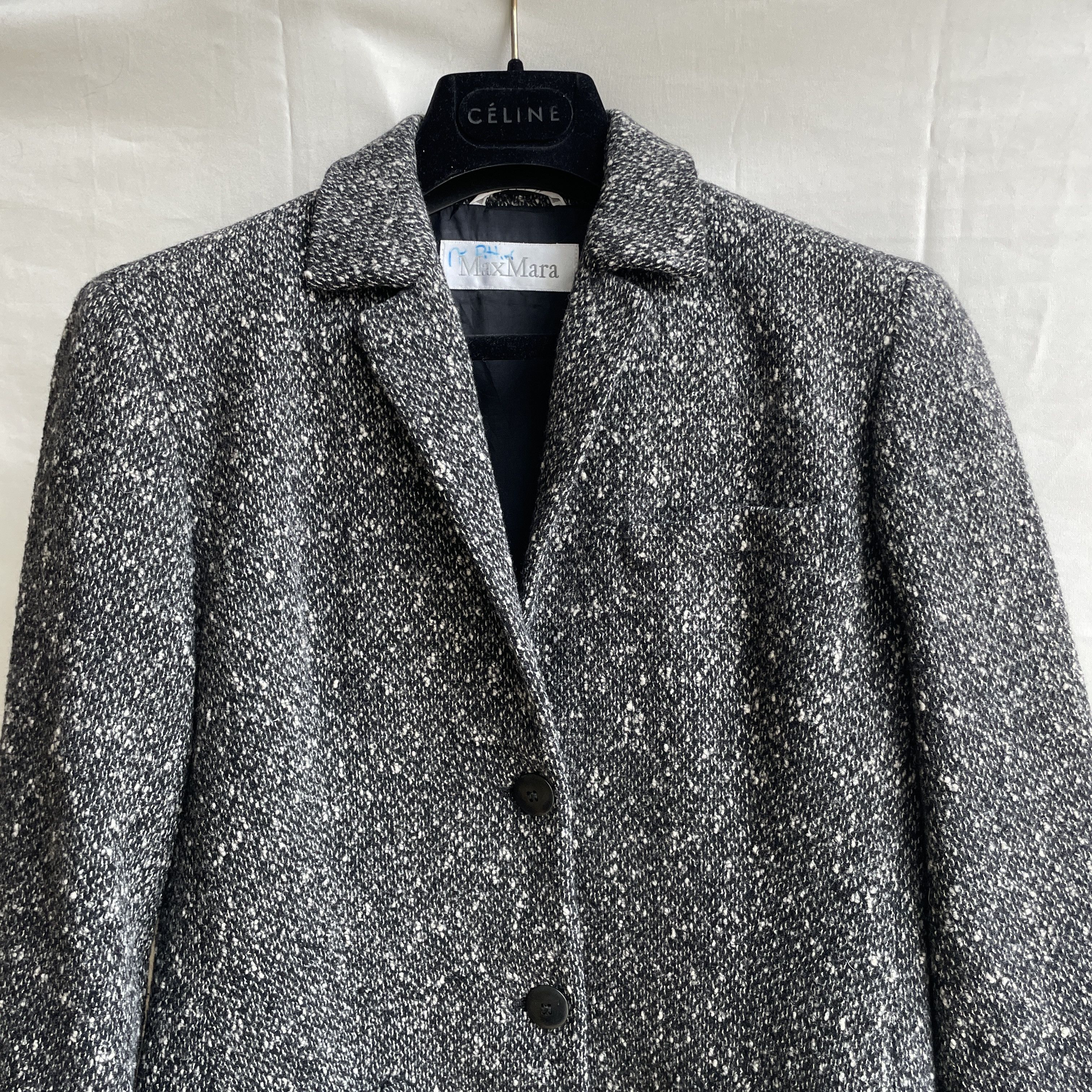 Max Mara Max Mara Speckled Tweed Melange Womens Wool Blazer Size M / US 6-8 / IT 42-44 - 4 Thumbnail