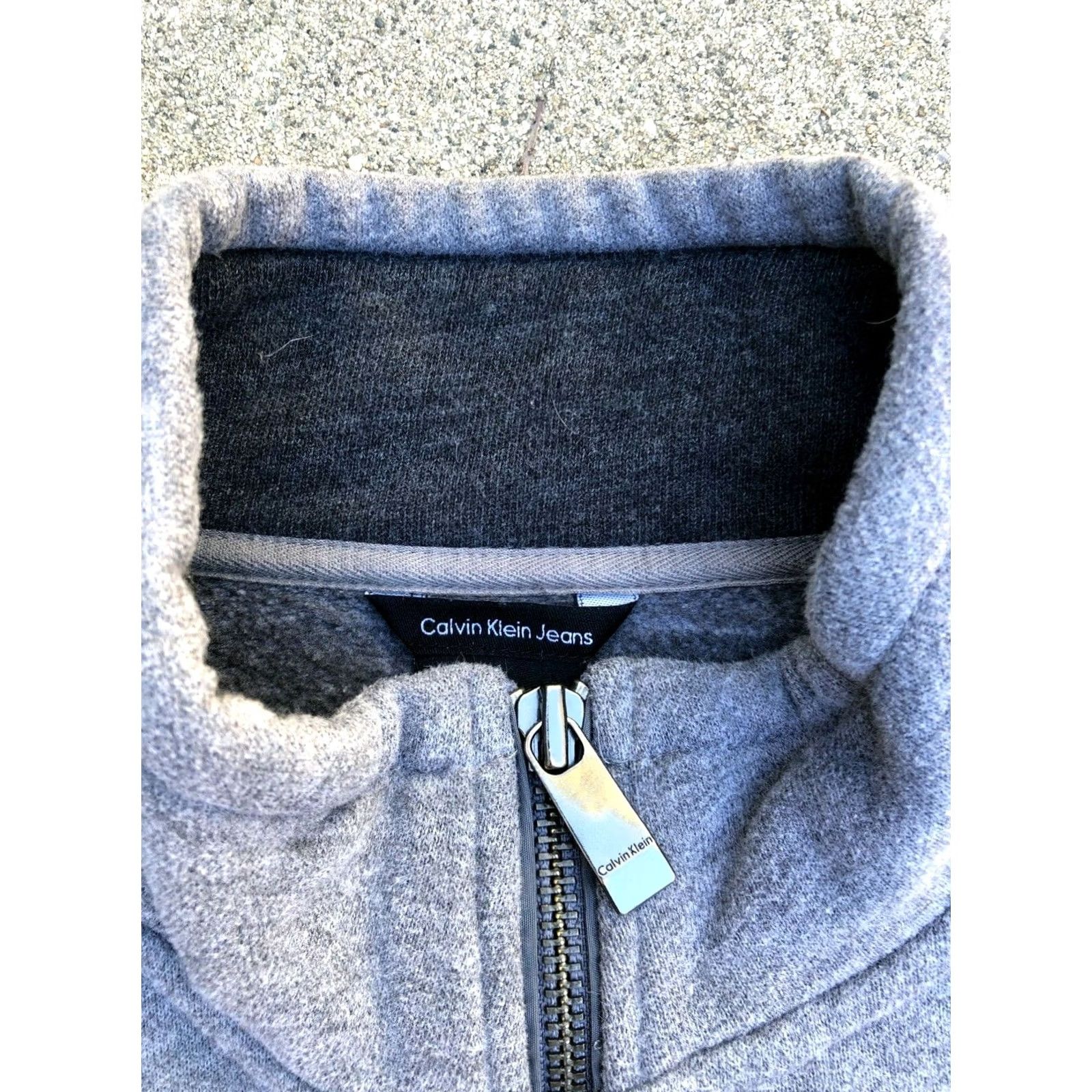 Calvin Klein Calvin Klein Jeans Men's Grey Cotton Full Zip Sweater Jacket Large Jacket Mens Grey Cotton Full Zip Calvin Klein Jeans Ladies? Size US L / EU 52-54 / 3 - 2 Thumbnail