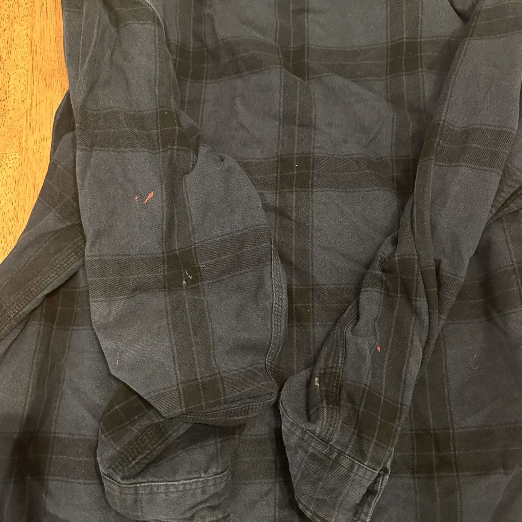 Carhartt VINTAGE Carhartt Loose Fit Heavy Flannel Shirt XL Blue Plaid Men Size US XL / EU 56 / 4 - 5 Thumbnail