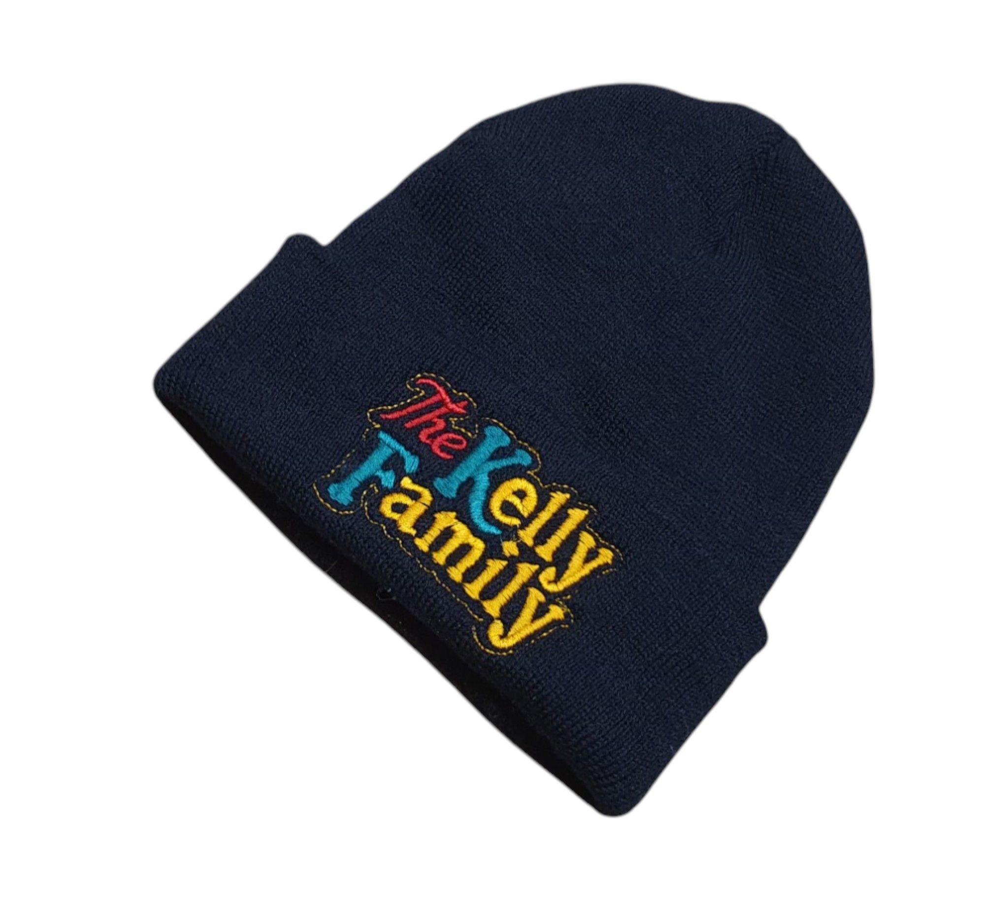 Band Tees × Vintage The Kelly Family Retro Vintage 90's Rare Winter Beanie Hat Size ONE SIZE - 2 Thumbnail