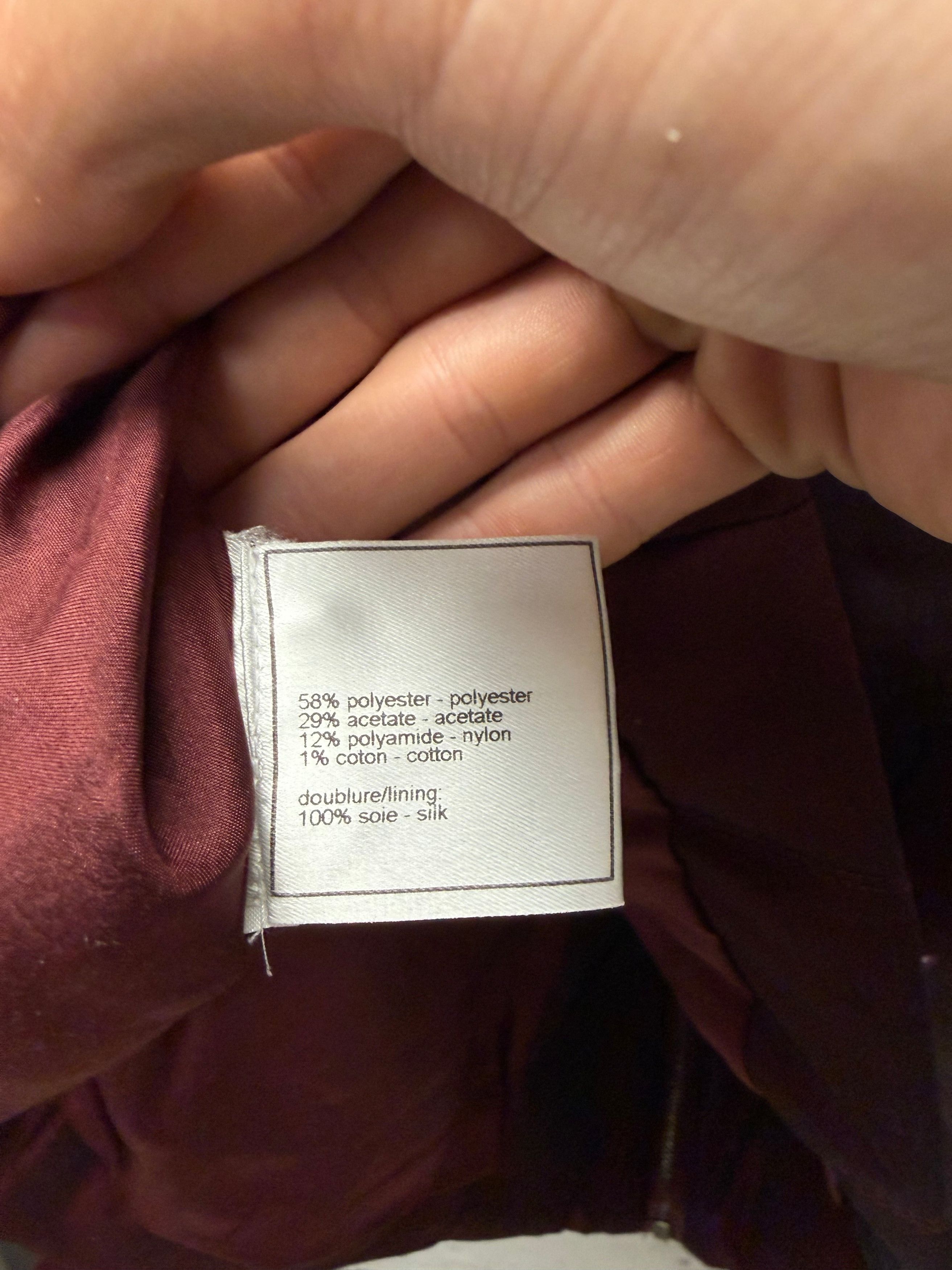 Chanel Chanel Identification Quilted Red Collared Jacket Size US M / EU 48-50 / 2 - 4 Thumbnail