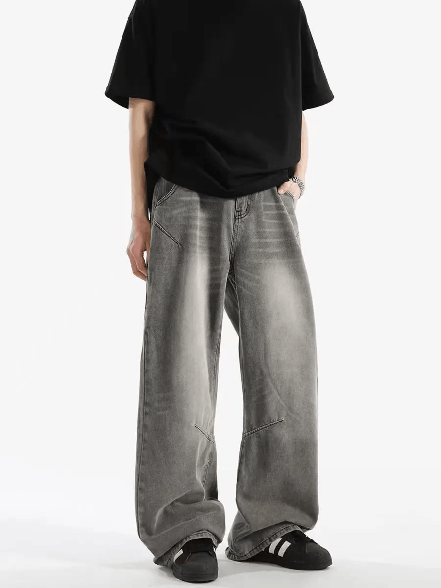 Japanese Brand × Jean High street washed and distressed baggy jeans Size US 30 / EU 46 - 4 Thumbnail