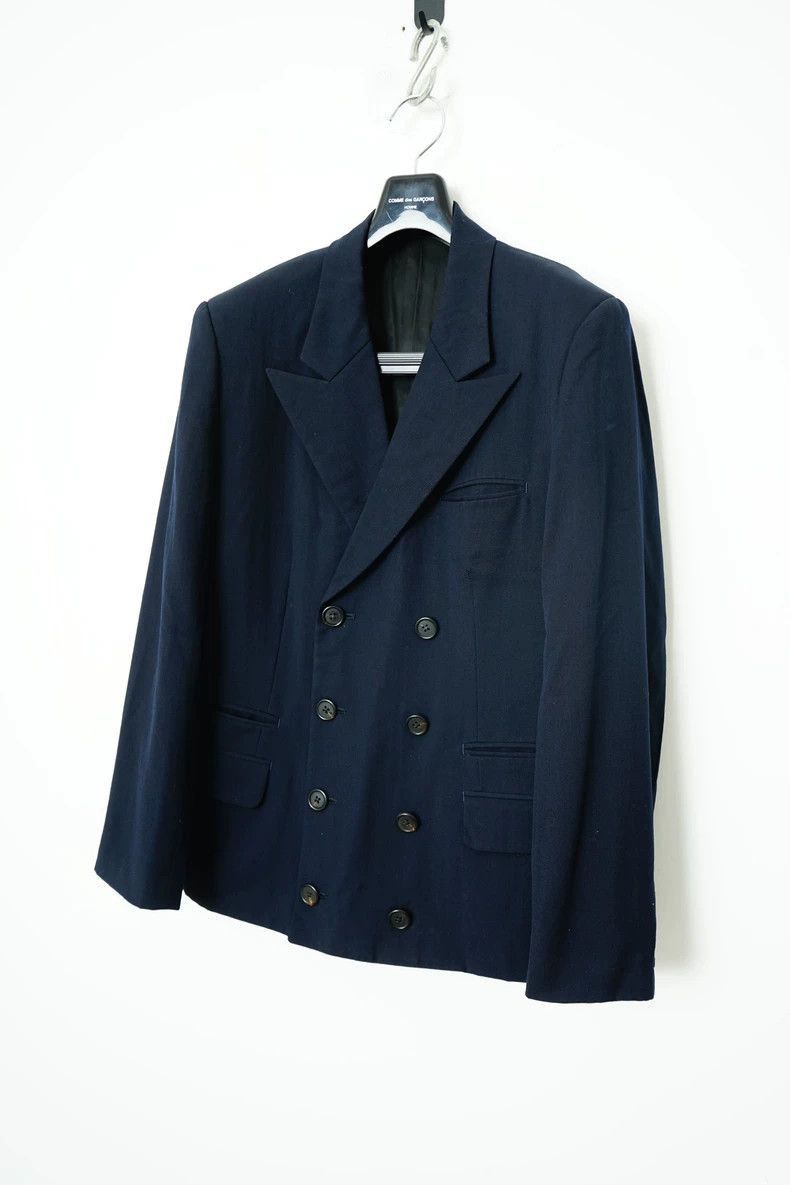 Yohji Yamamoto Yohji Yamamoto Double-Breasted Suit Jacket by Yohji Yamamo Size US M / EU 48-50 / 2 - 2 Thumbnail