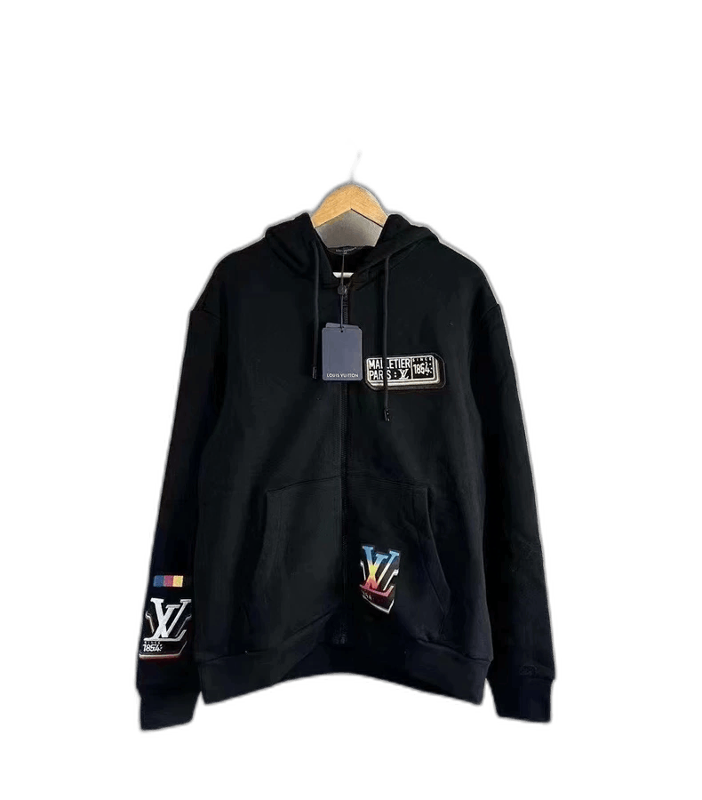 Louis Vuitton Black Graffiti Hooded Jacket