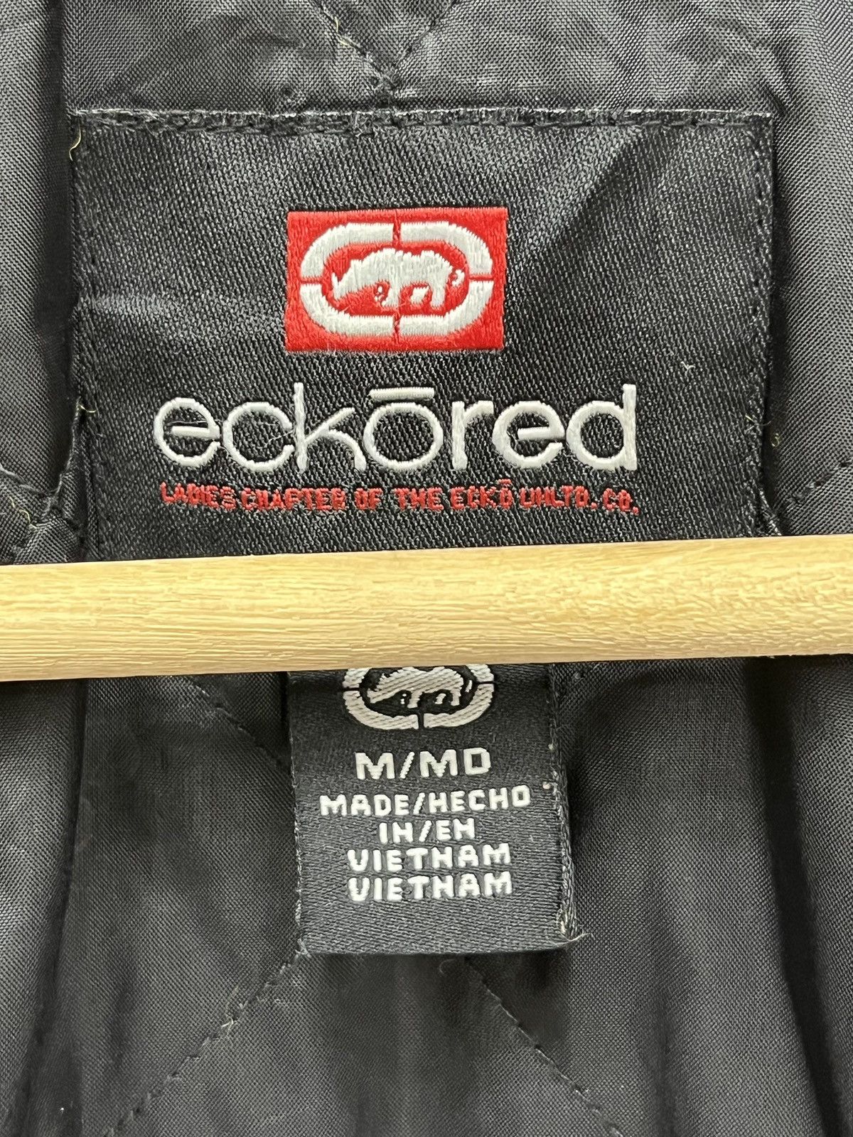 Ecko Unltd. 🔥Vintage ECKO RED Quilted Lined Wool Cropped Jacket Size S / US 4 / IT 40 - 18 Thumbnail