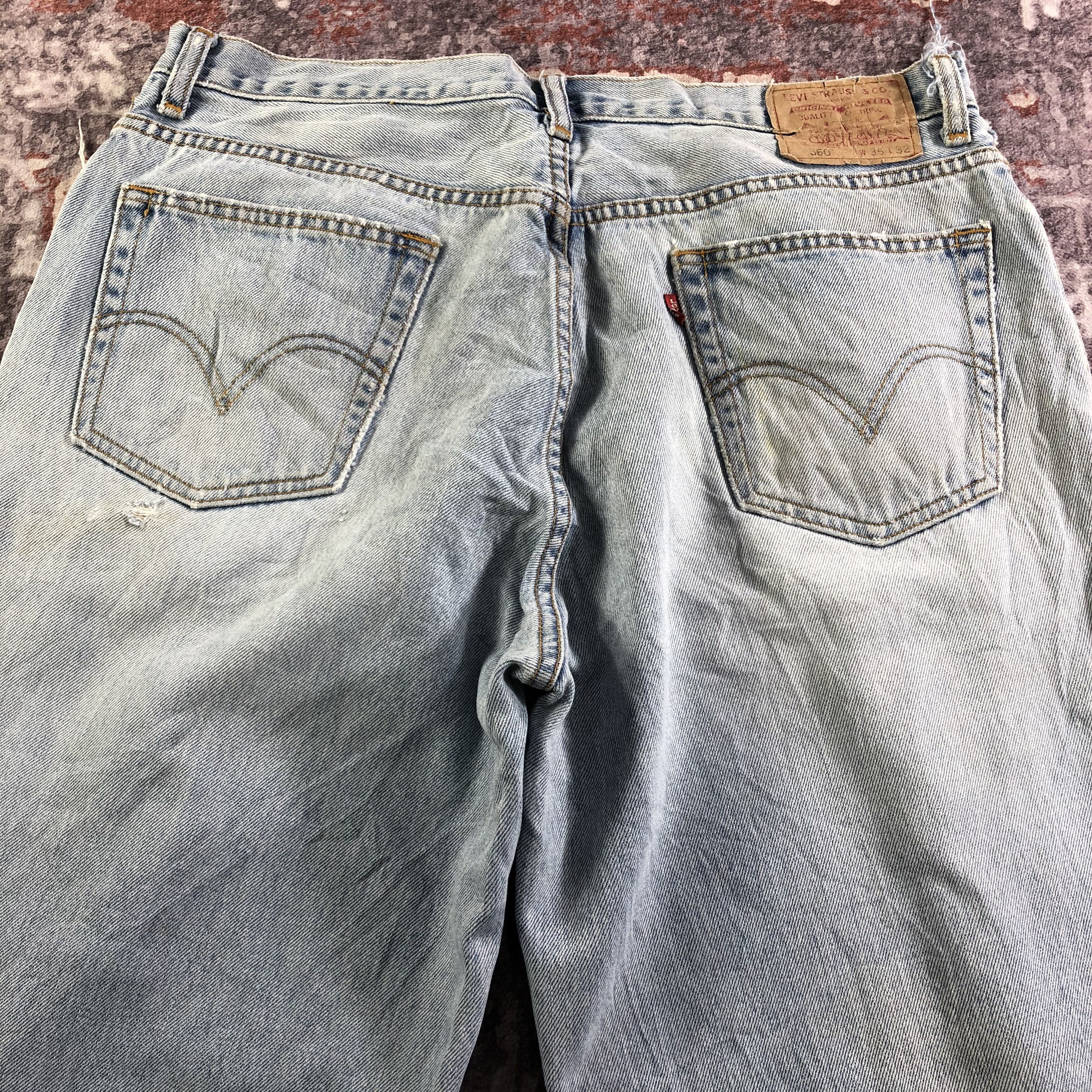 Levi's × Vintage Vintage 90s Light Wash Levis 560 Jeans-JM3498 Size US 37 - 5 Thumbnail