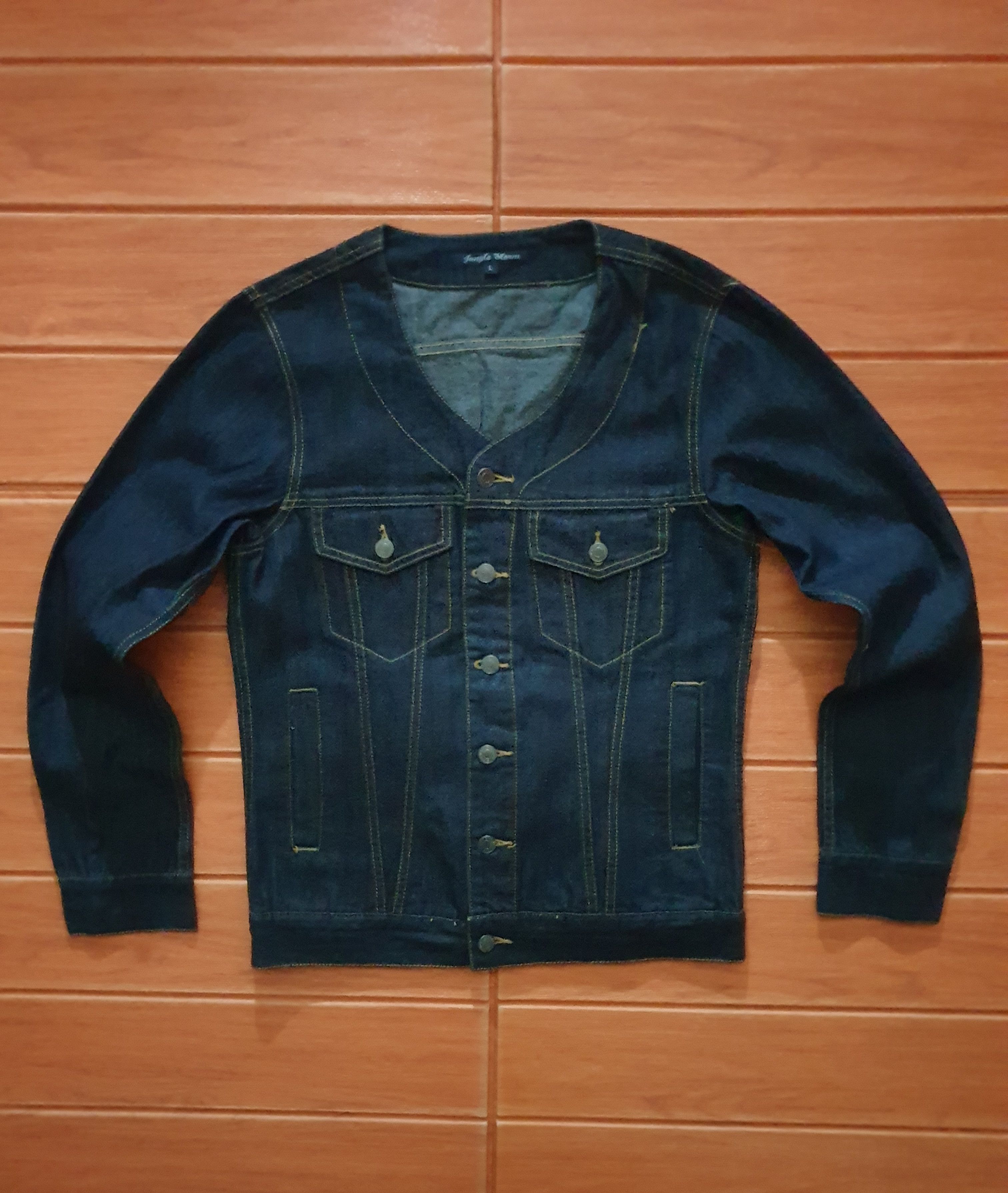 PPFM 💥Jungle storm shawl collar denim Jacket Size US M / EU 48-50 / 2 - 1 Thumbnail