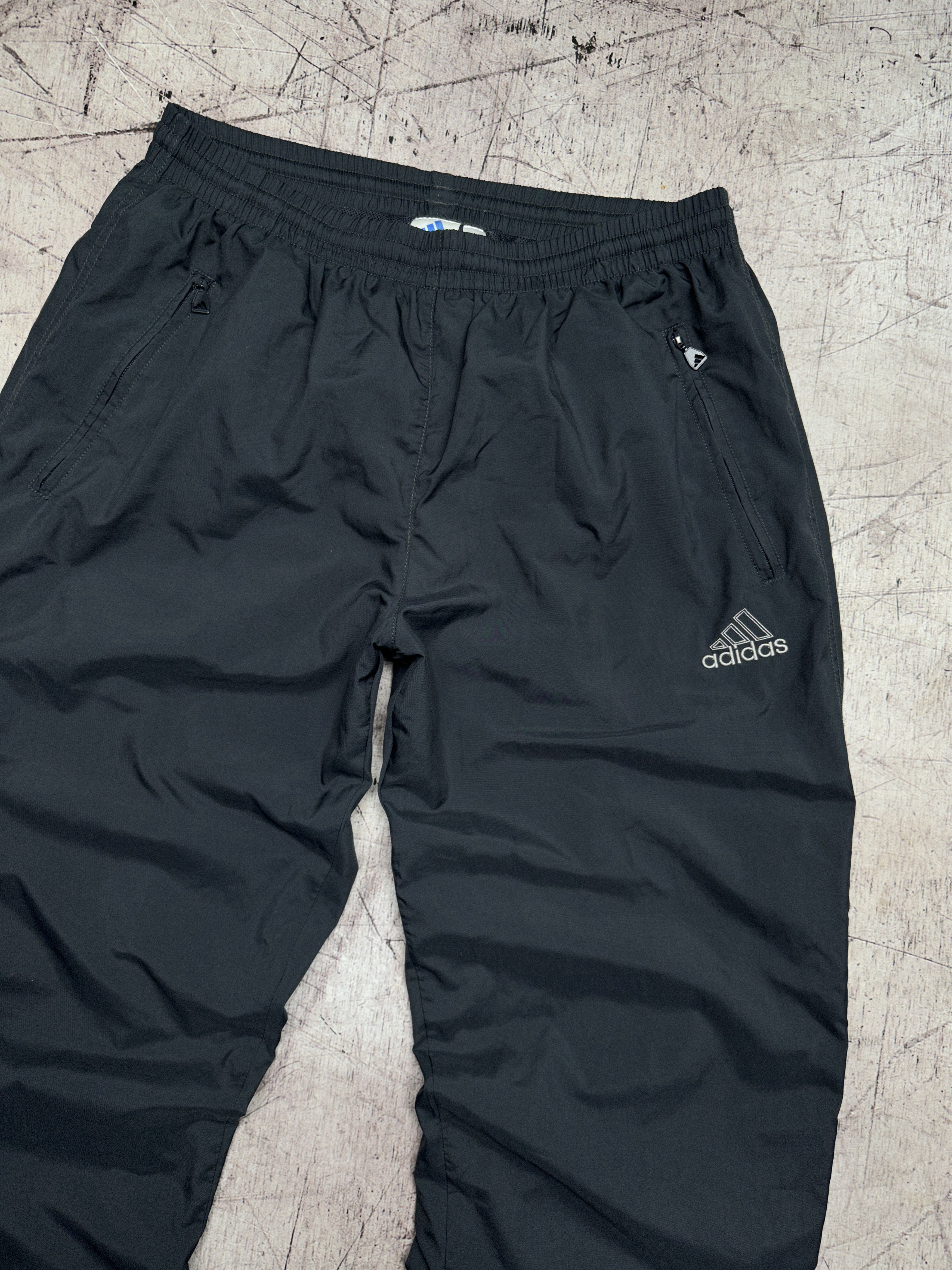 Adidas × Vintage Adidas Vintage Mens Nylon Track Pants Drill Size US 32 / EU 48 - 2 Thumbnail