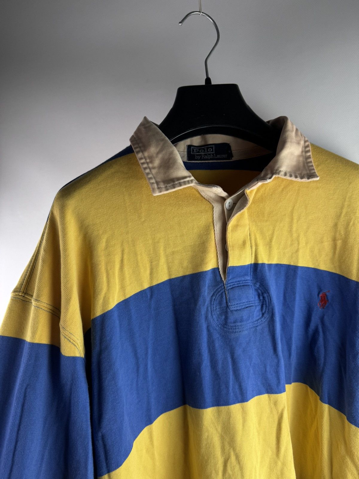 Polo Ralph Lauren Vintage 90s Polo Ralph Lauren Rugby Long Sleeve Polo Shirt 🏉 Size US XL / EU 56 / 4 - 2 Thumbnail