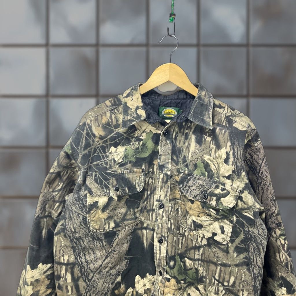 Vintage VINTAGE Cabela's Realtree Camo Lined Jacket Large Hunting Bomber Jacket Mens L Green Size US L / EU 52-54 / 3 - 1 Thumbnail