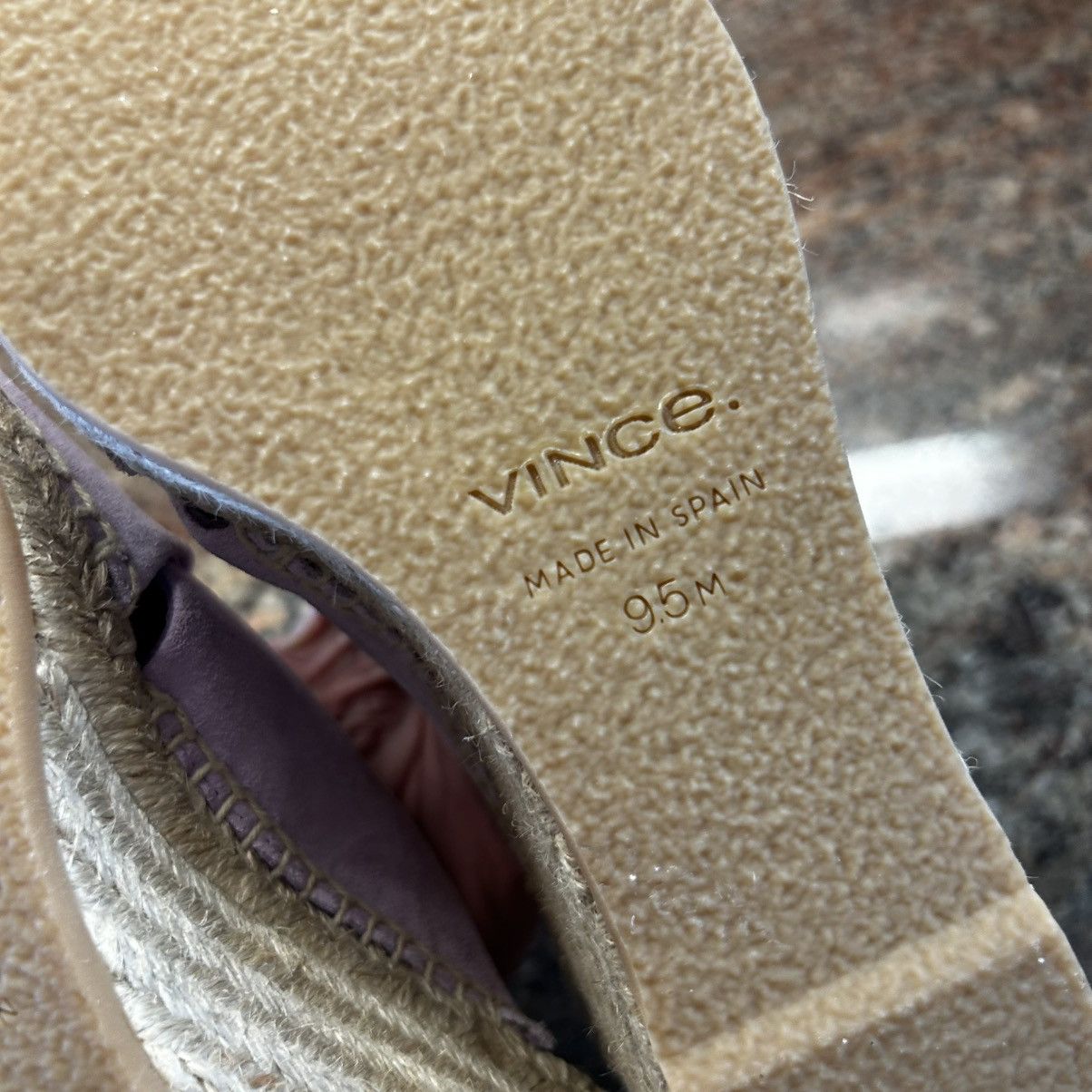 Vince NEW $250~VINCE~Lavender Suede Espadrille Wedge Sandals~9/9.5 Size US 9.5 / IT 39.5 - 10 Thumbnail