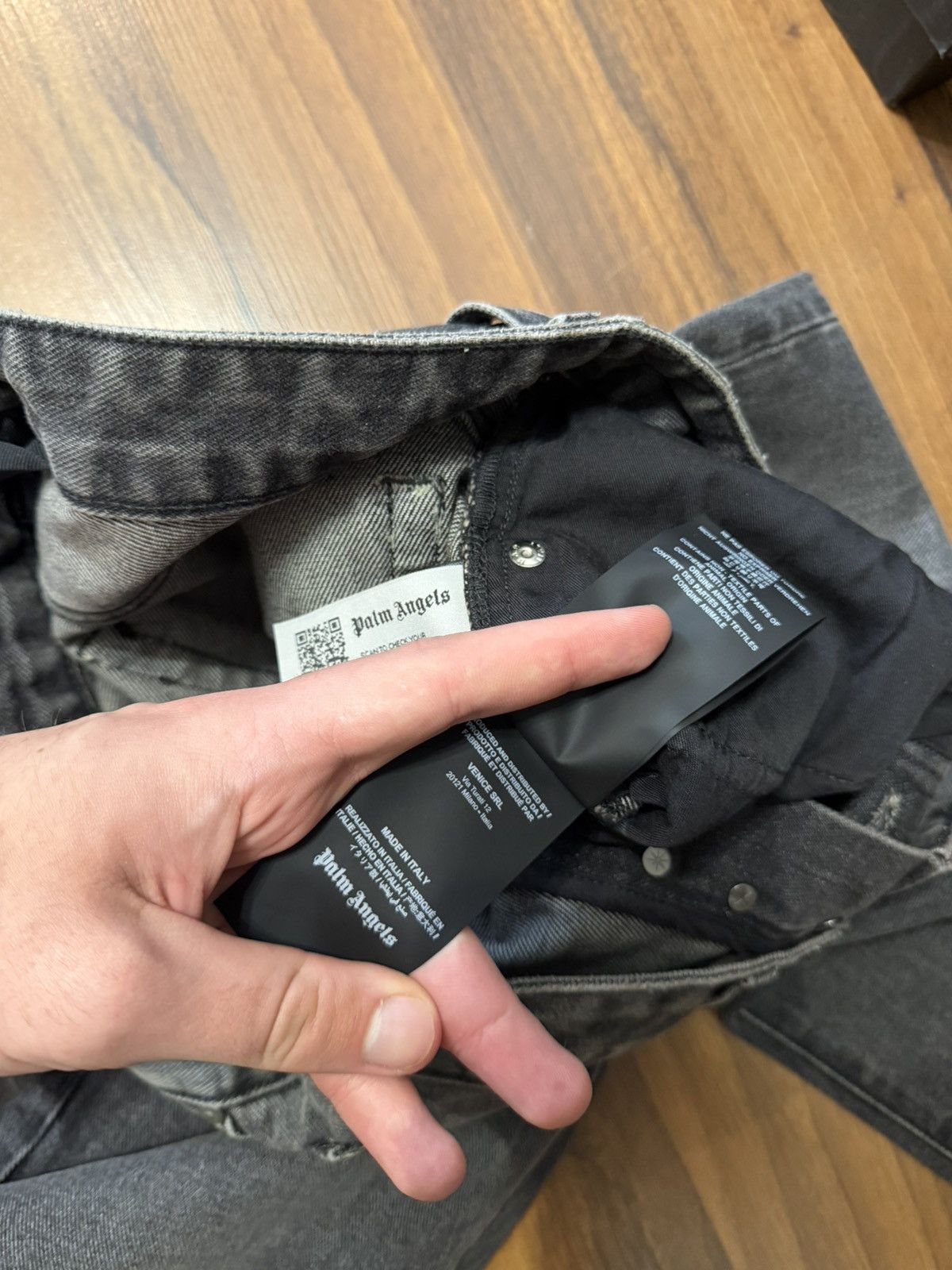 Palm Angels Palm Angels Jeans Back Logo Grey Size US 32 / EU 48 - 10 Thumbnail