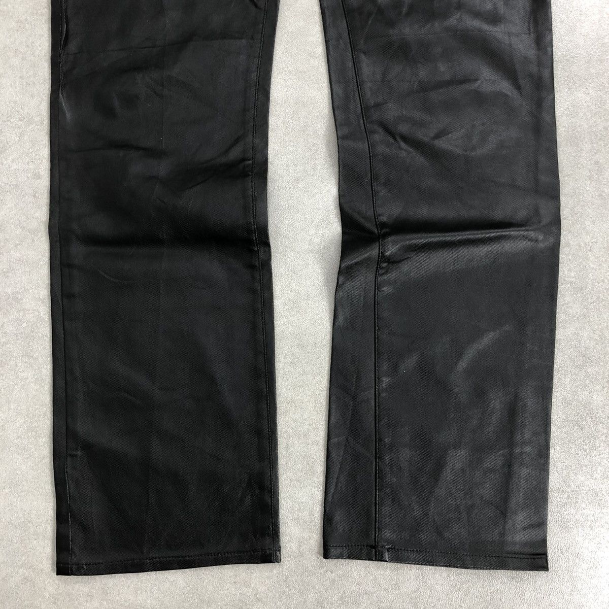 If Six Was Nine 🇯🇵 2000s Nationality + Name Grosbec Waxed Coated Jeans Pants Size US 30 / EU 46 - 7 Thumbnail