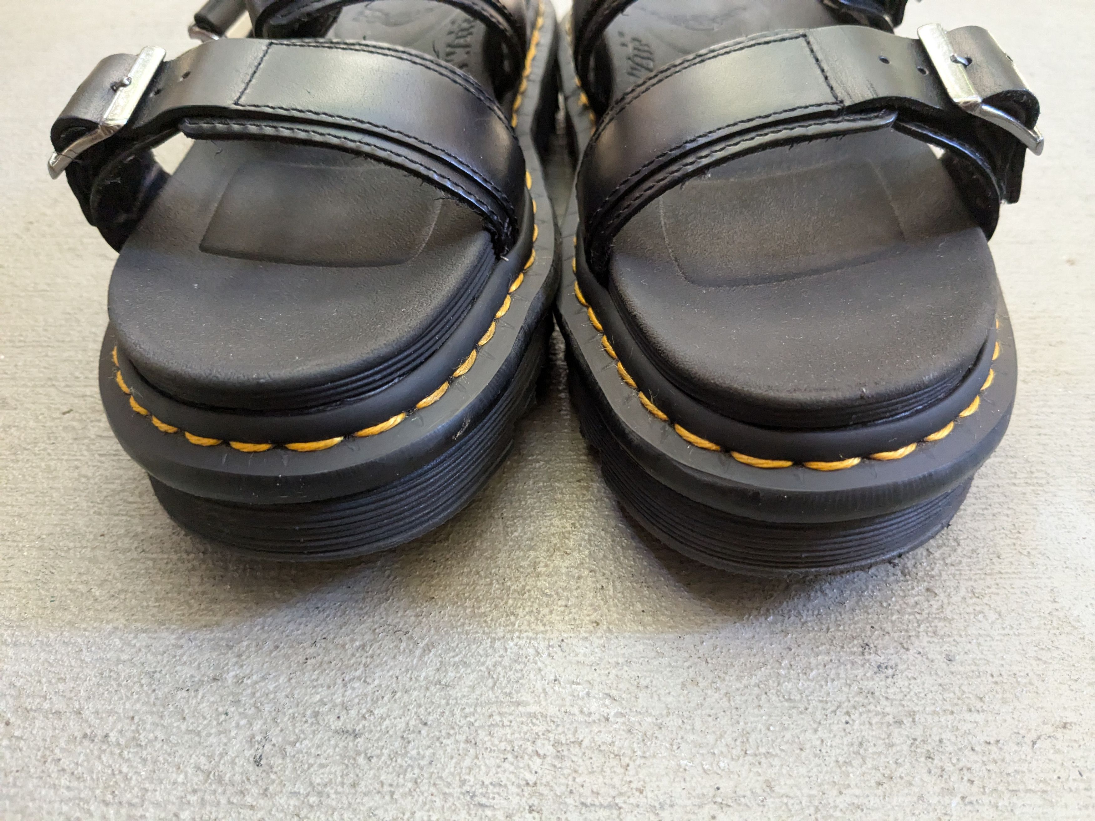 Dr. Martens Dr. Martens Myles Sandals Black Men 6 Leather Strap Size US 6 / EU 39 - 2 Thumbnail