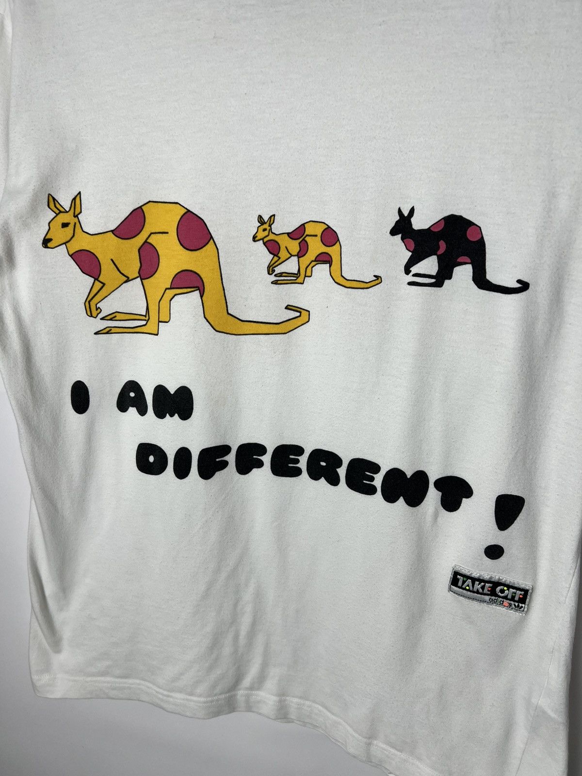 Adidas Vintage Rare Adidas Take Off I Am Different Kangaroo T Shirt Size US M / EU 48-50 / 2 - 2 Thumbnail