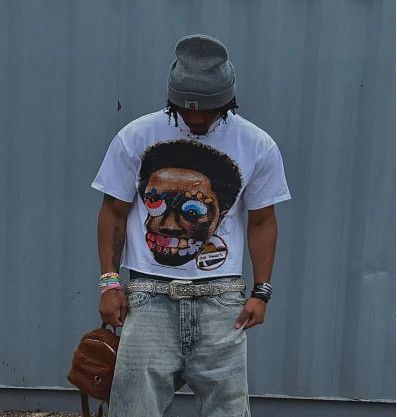 Vintage Humor Wild People Printed Tshirt Size US S / EU 44-46 / 1 - 5 Thumbnail