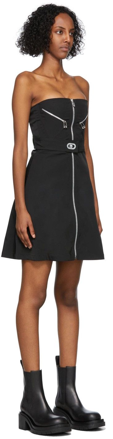 Bottega Veneta o1y0725 Sleeveless Mini Dress in Black Size S / US 4 / IT 40 - 3 Thumbnail