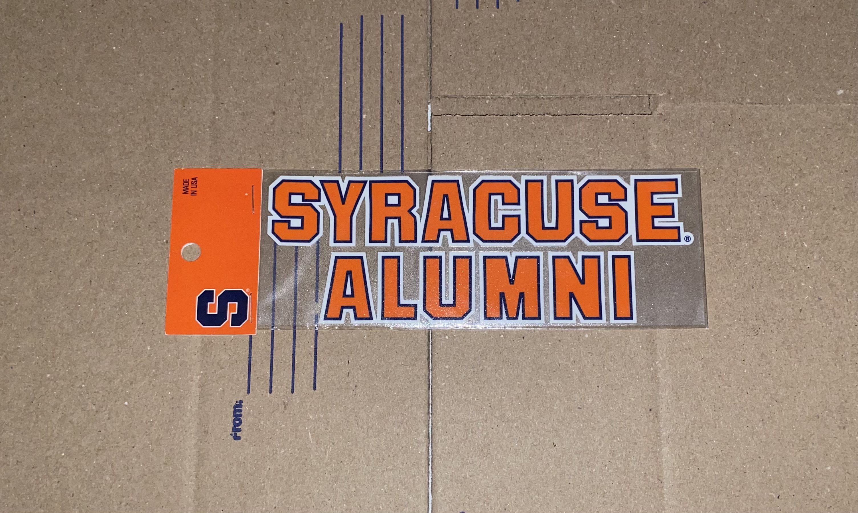 NCAA Syracuse ALUMNI Decal Sticker University College Sports NYC Size ONE SIZE - 2 Thumbnail