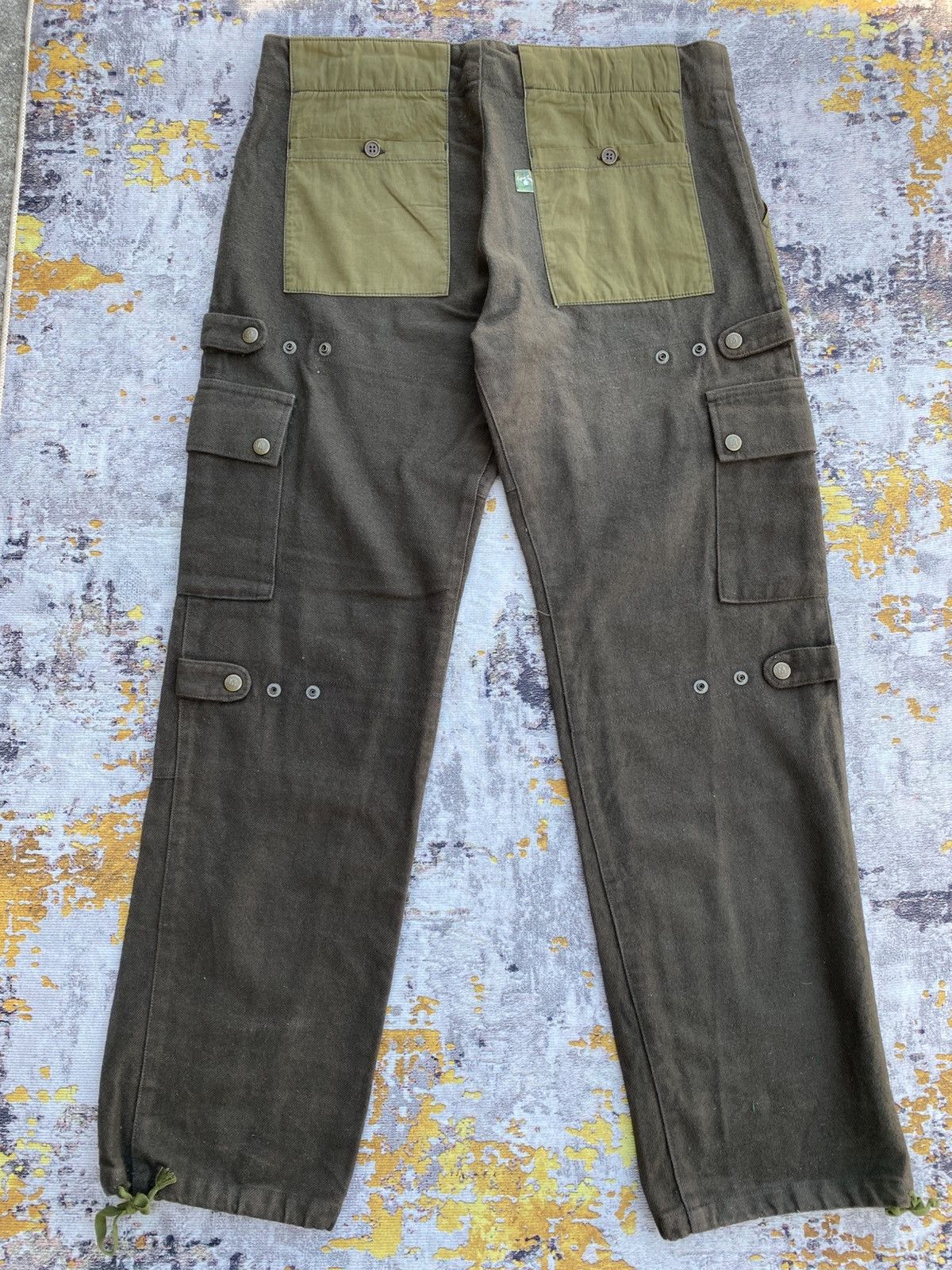 Japanese Brand Vintage Japanese Brands Wool Cargo Mobstyles Pants Size US 35 - 7 Thumbnail