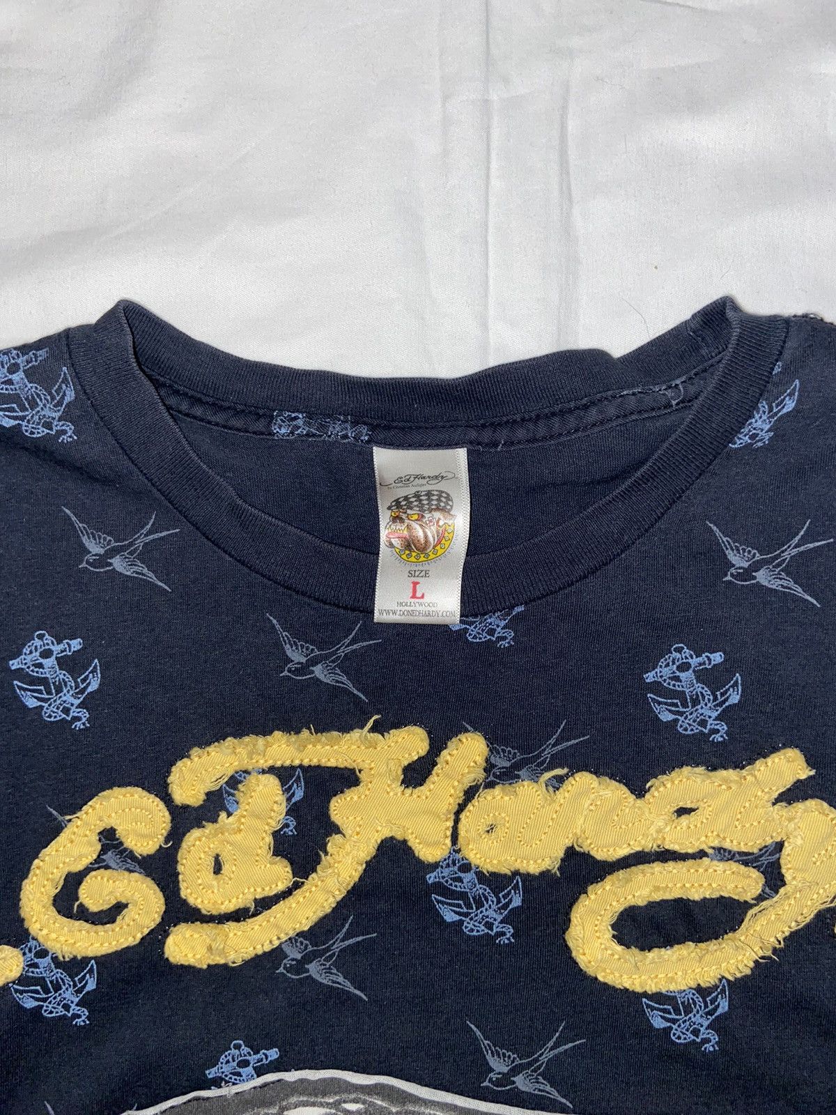 Christian Audigier × Ed Hardy × Vintage Vintage Ed Hardy By Christian Audigiter Y2K t shirt tee Size US L / EU 52-54 / 3 - 6 Thumbnail