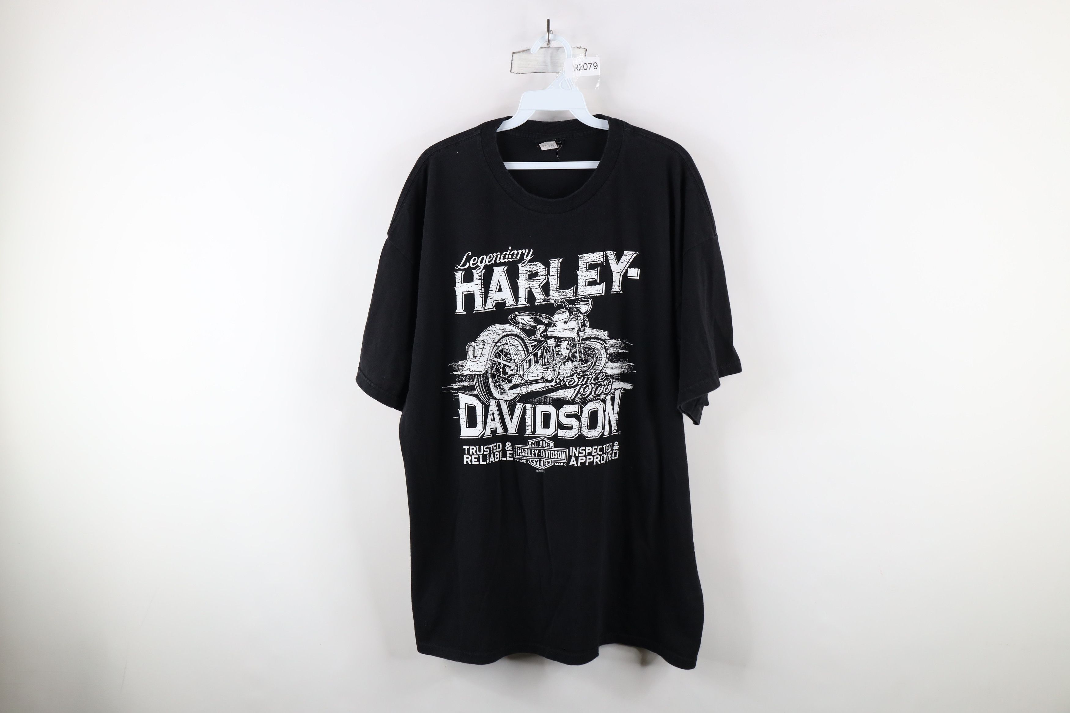 Harley Davidson × Vintage Y2K Harley Davidson Spell Out Big Logo Short Sleeve T-Shirt Size US XXL / EU 58 / 5 - 1 Thumbnail
