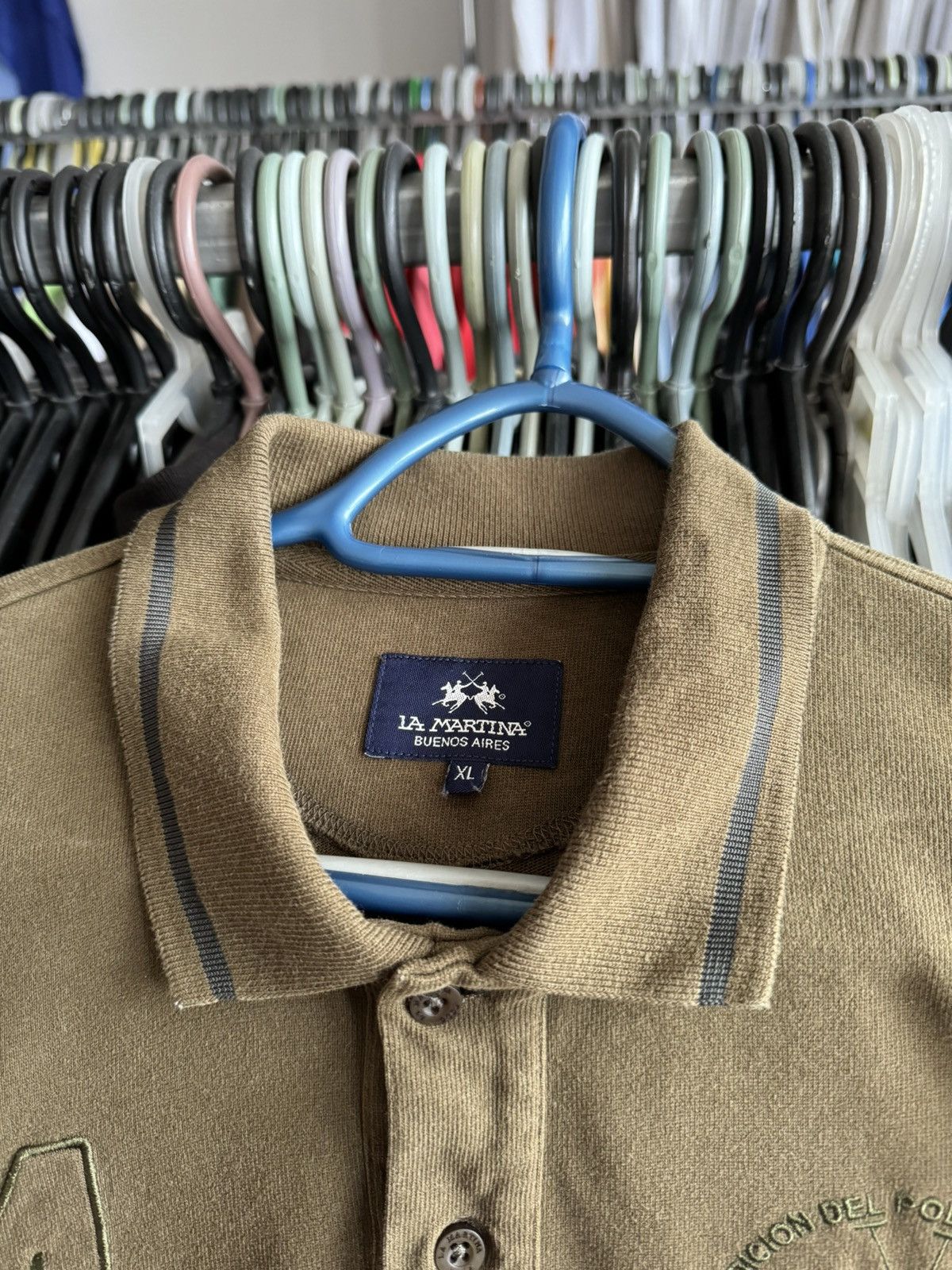 La Martina La Martina Polo Long Sleeve Military Size US L / EU 52-54 / 3 - 6 Thumbnail