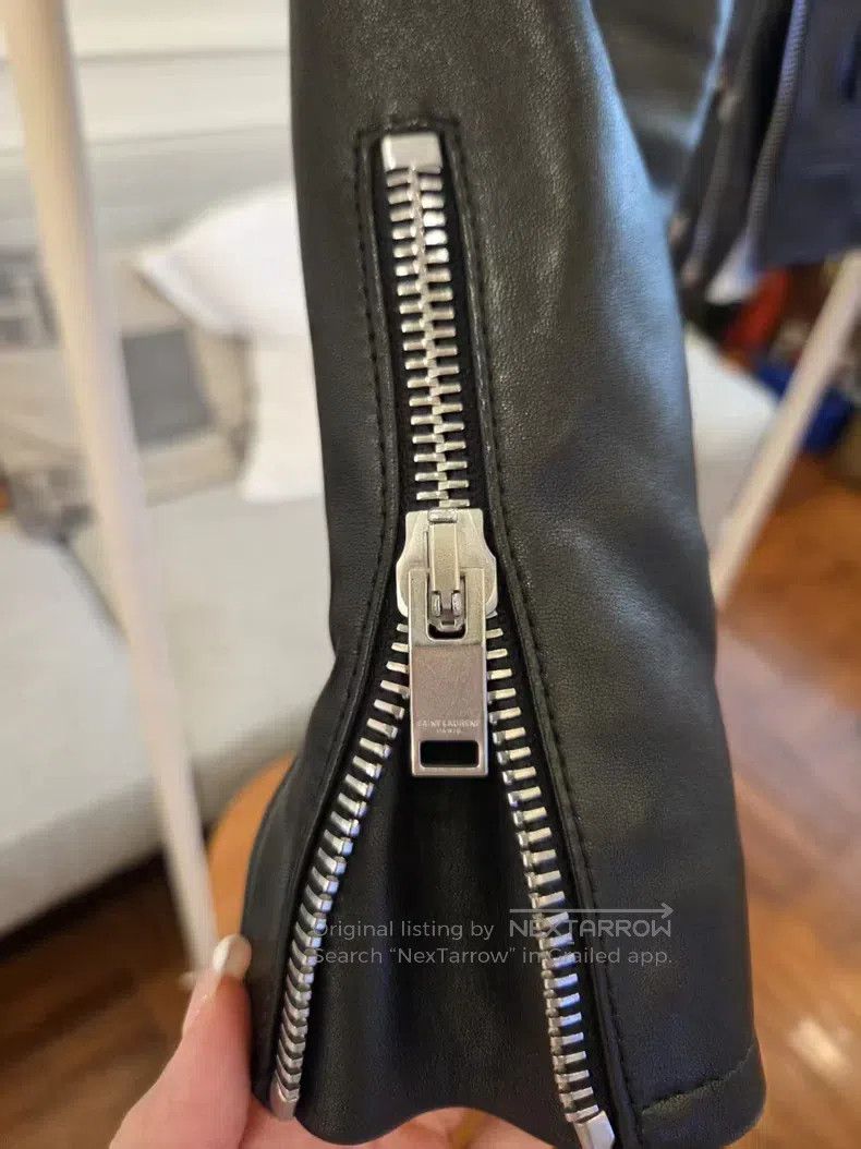 Saint Laurent Paris Saint Laurent Paris Motorcycle Leather Jacket Black Size S / US 4 / IT 40 - 4 Thumbnail