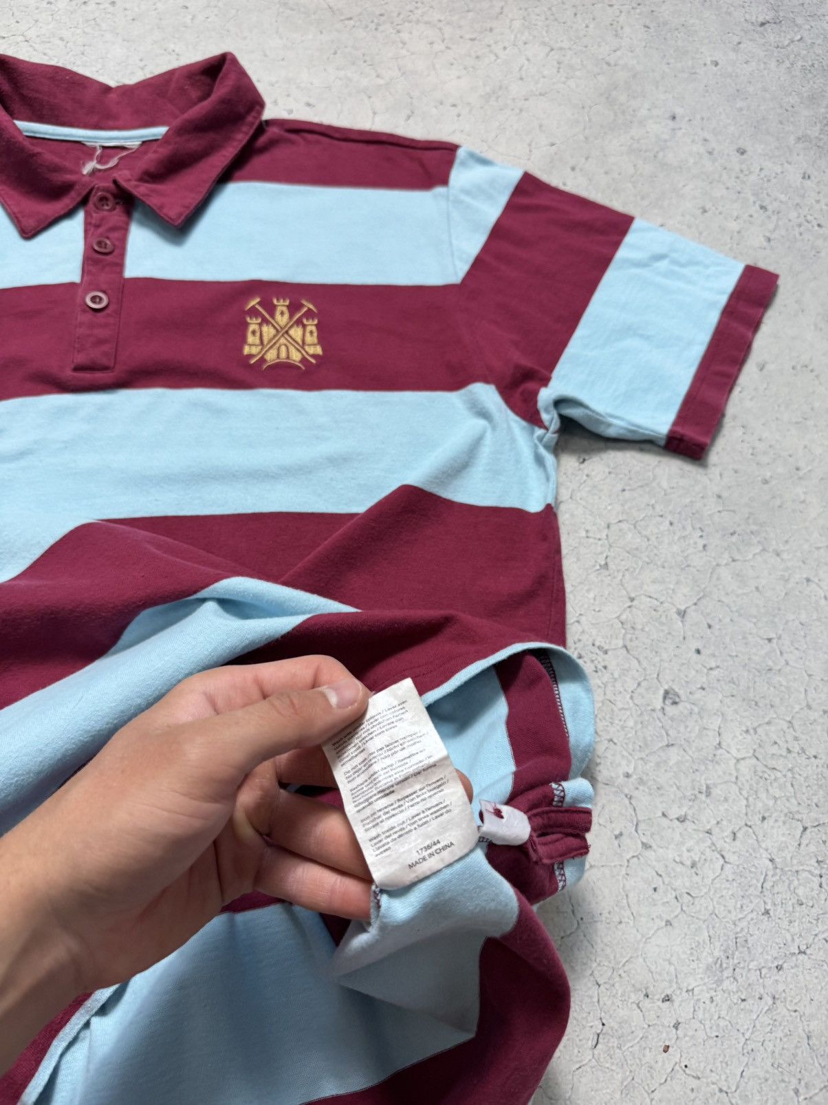 Umbro Umbro FC West Ham United Vintage Soccer Polo Shirt Jersey Size US L / EU 52-54 / 3 - 8 Thumbnail