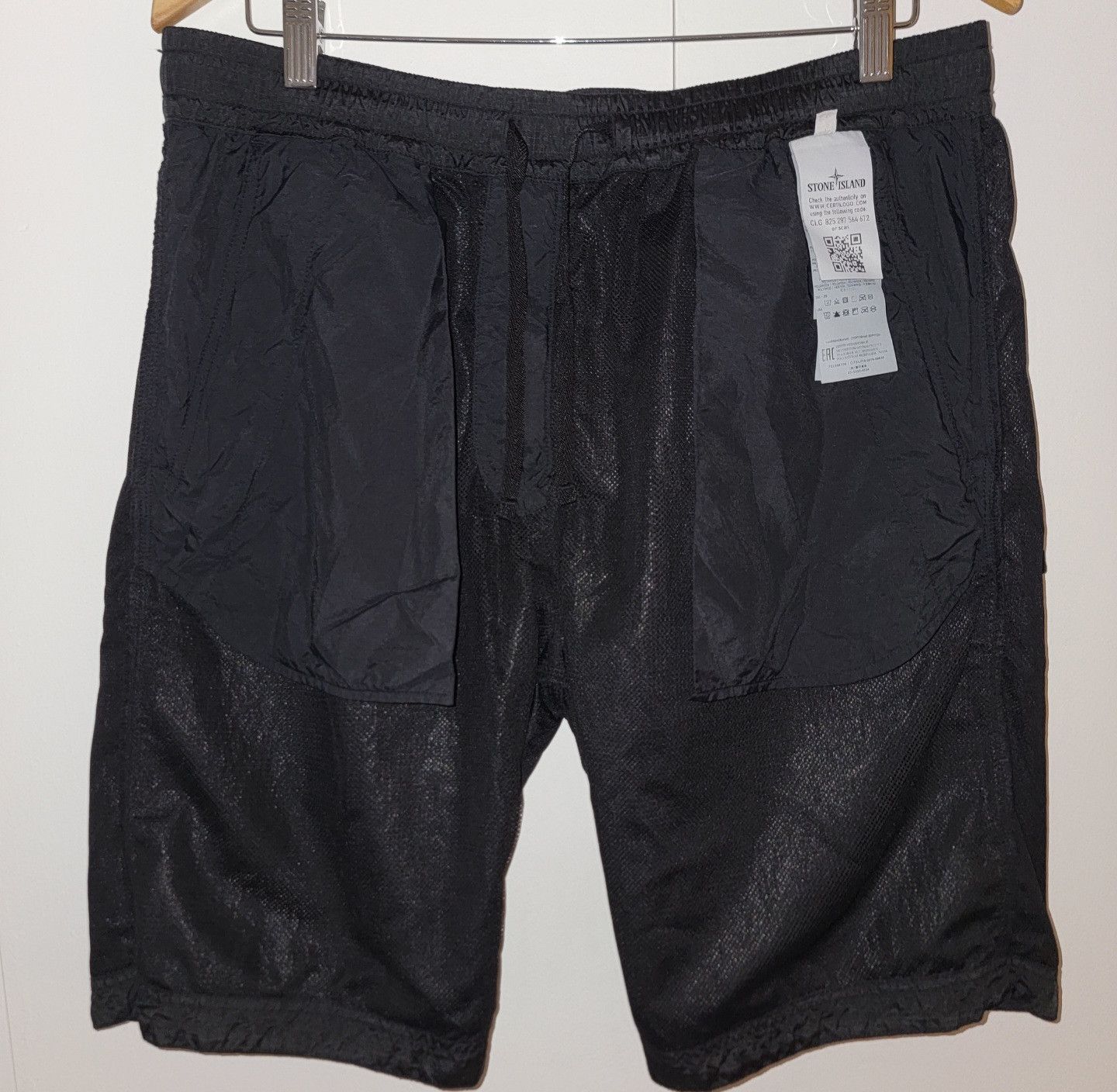 Stone Island RARE Stone Island Fleece Bermuda Nylon Metal Shorts Large Size US 36 / EU 52 - 13 Thumbnail
