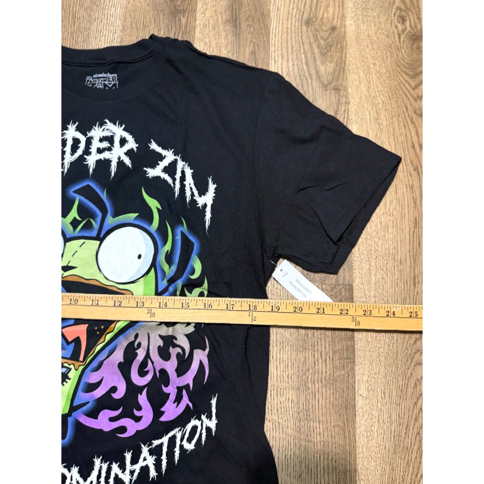 Nickelodeon Nickelodeon Shirt Men’s Size Medium Black Invader Zim World Domination T-Shirt Graphic Print Crew Neck Short Sleeve Cartoon 90s Mens Size US M / EU 48-50 / 2 - 7 Thumbnail