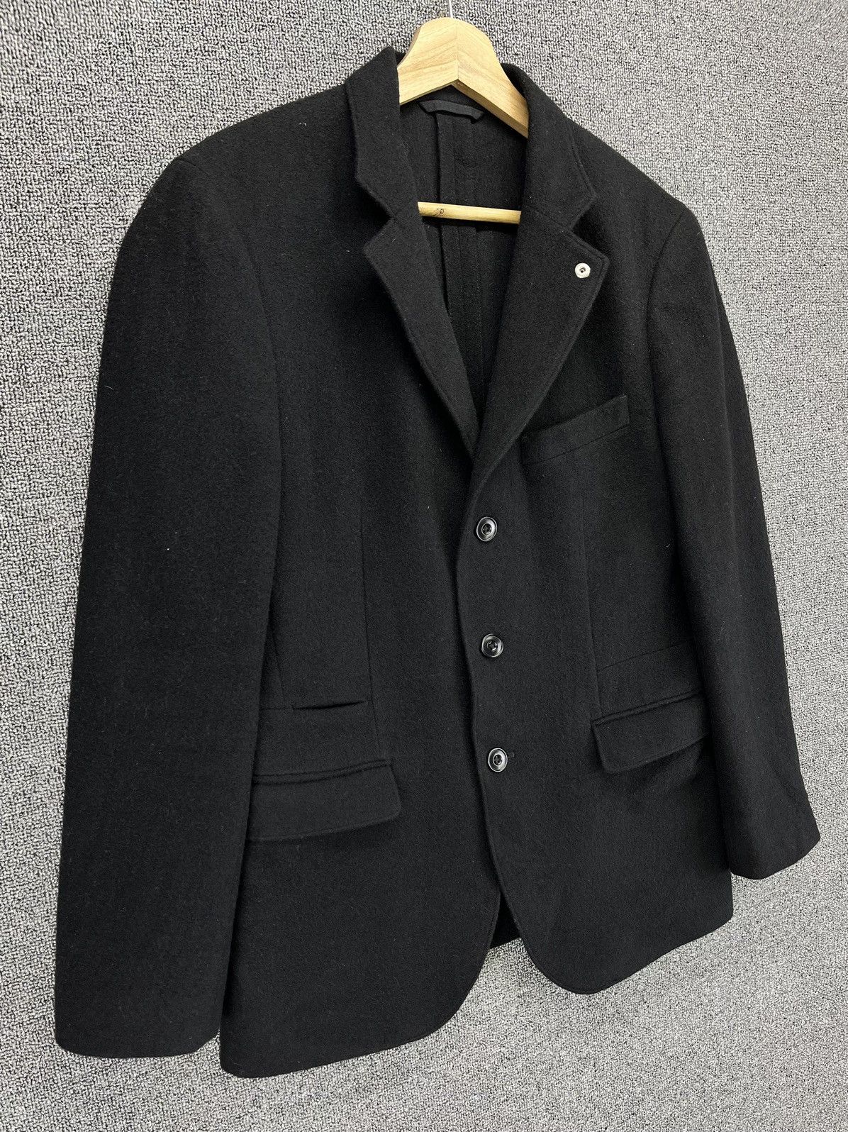 Lemaire × Uniqlo Lemaire X Uniqlo Luxury Black Wool Blazer Coat Jacket Size US M / EU 48-50 / 2 - 2 Thumbnail