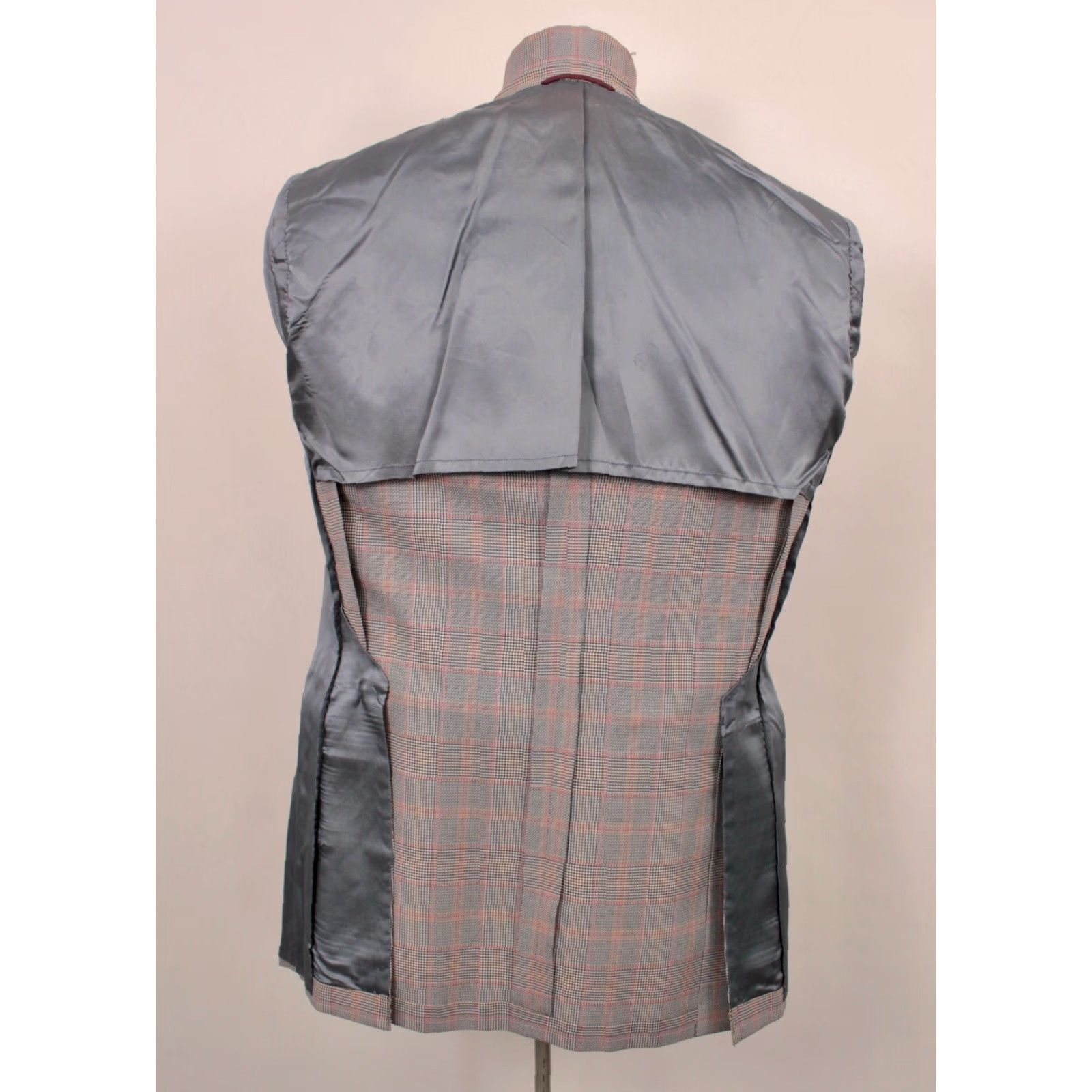 Vintage VINTAGE Mens VTG NOS 70s Blue Plaid Leisure Suit Sz 42 1970s Polyester Disco 2 PC Mens Size 44R - 5 Thumbnail