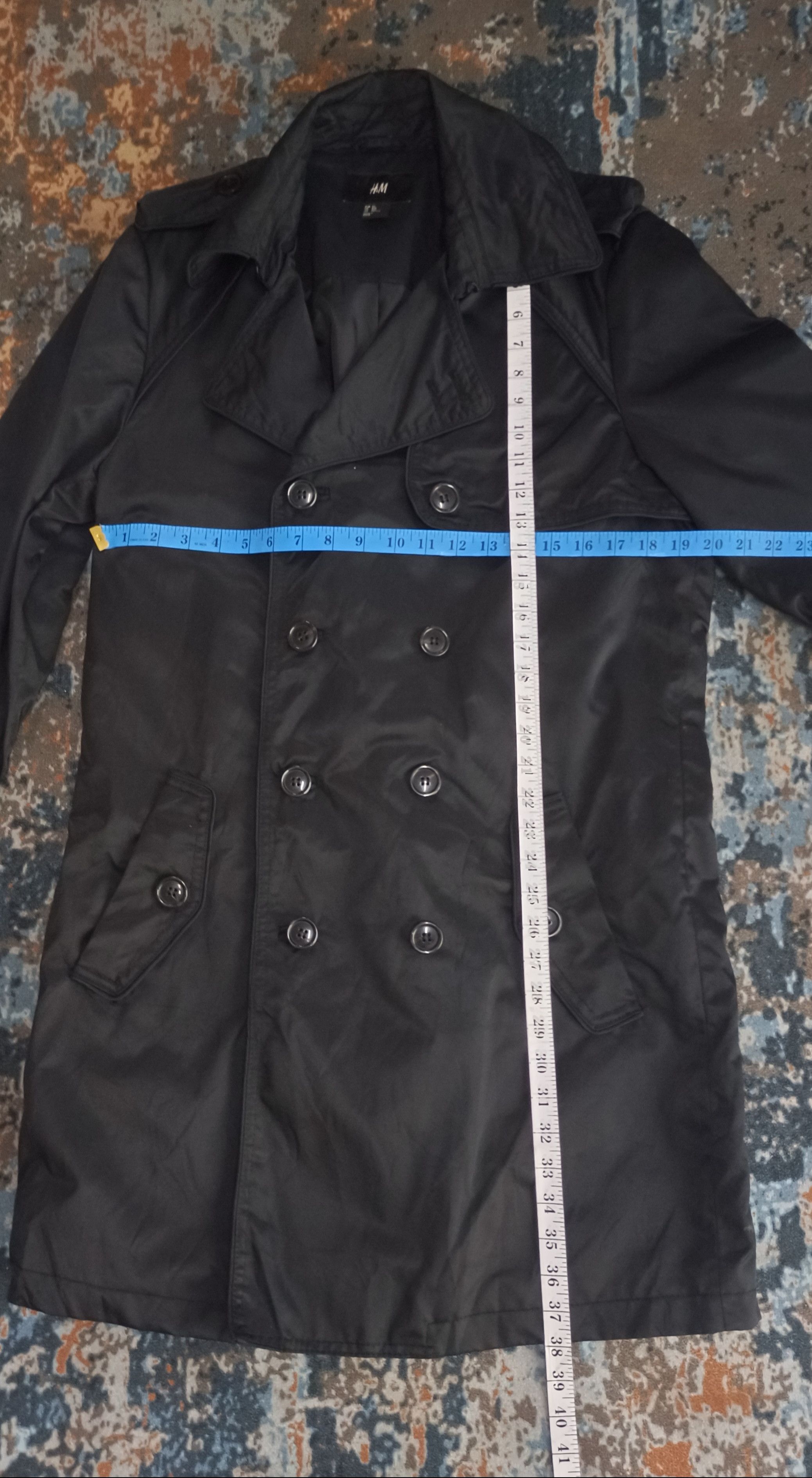 H&M × Japanese Brand H&M Double Breasted Black Trench Coat Size US M / EU 48-50 / 2 - 16 Thumbnail