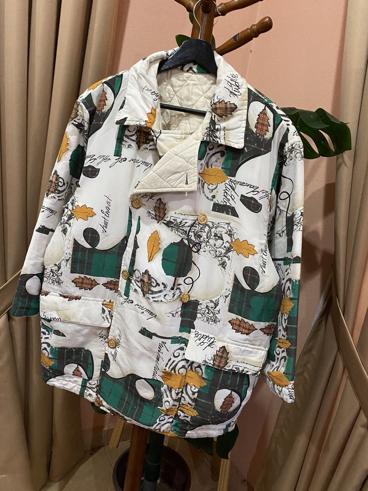 Vintage VINTAGE 90S ALL OVERUSE PRINT AMUSEMENT JACKET Size US M / EU 48-50 / 2 - 4 Thumbnail
