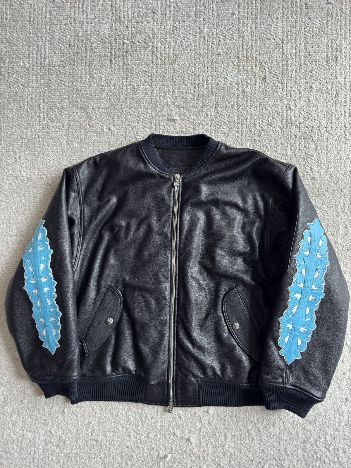 Chrome Hearts CHROME HEARTS St. Barth Limited Black Bomber Jacket Size US XL / EU 56 / 4 - 1 Thumbnail
