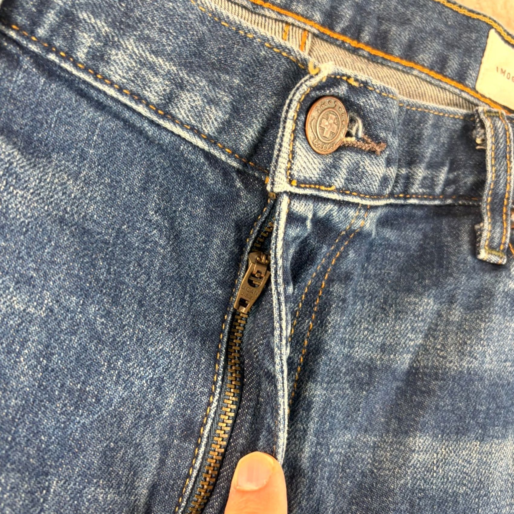 Imogene + Willie Imogene + Willie Barton Slim Denim Jeans Men 40x34 Blue Mid Rise Medium Wash Size US 40 / EU 56 - 3 Thumbnail