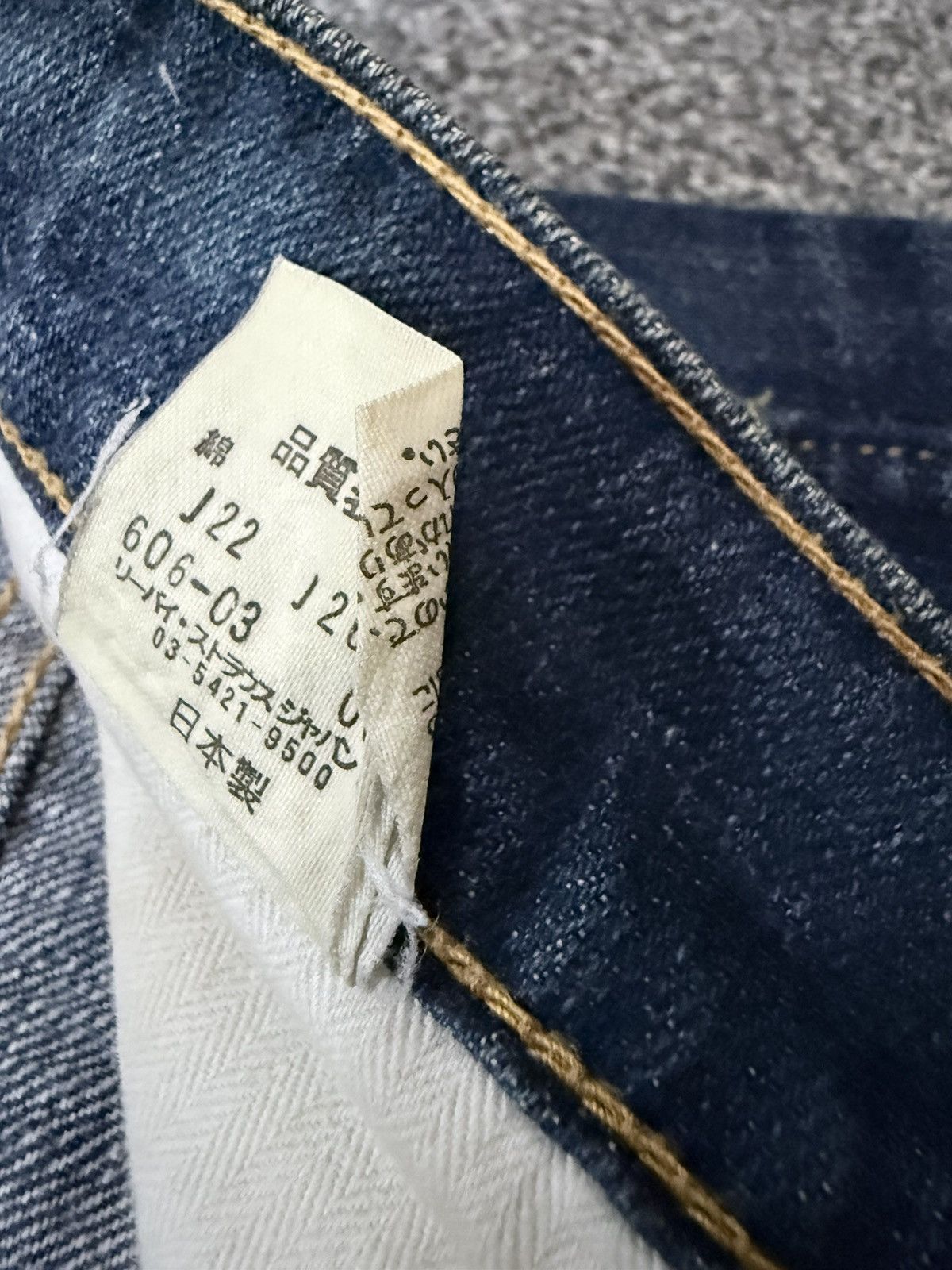 Levi's Vintage Denim Levis 606 Tappered Heavy Faded Distressed Wash Size US 32 / EU 48 - 17 Thumbnail